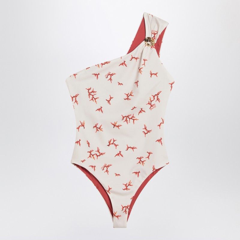Fendi Fendi One-Shoulder Swimming Costume With Coral Size S / US 4 / IT 40 - 1 Thumbnail