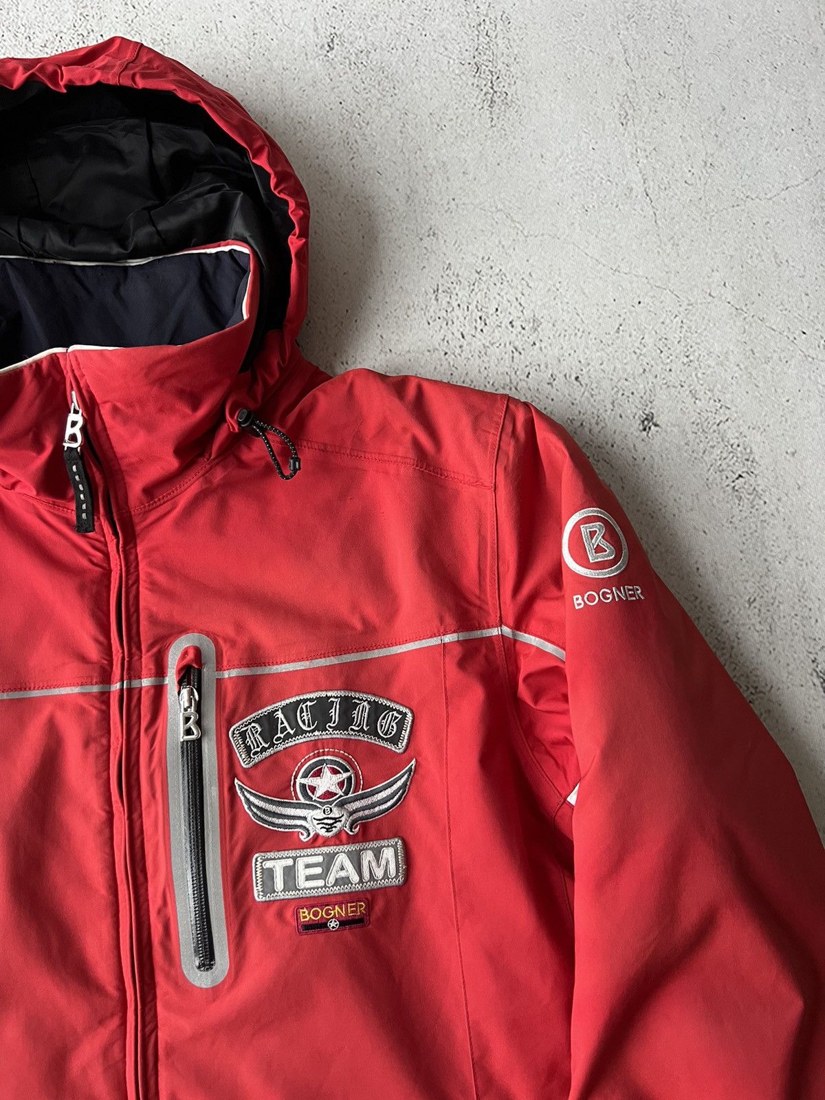 Bogner × Designer Bogner Team Racing Red Insulated Ski Jacket Size US L / EU 52-54 / 3 - 6 Thumbnail