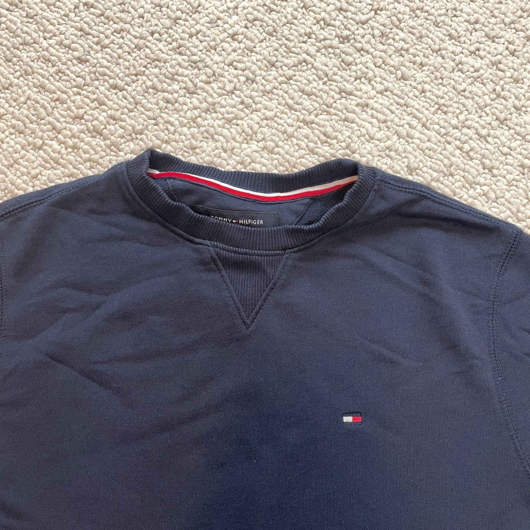 Tommy Hilfiger Tommy Hilfiger Sweatshirt Sport Womens XS Navy Blue Soft Crew Neck Logo Sweater Size XS / US 0-2 / IT 36-38 - 2 Thumbnail