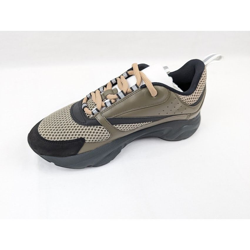 Dior o1rshd1 B22 Calfskin Mesh Sneakers in Khaki Size US 8 / EU 41 - 8 Thumbnail