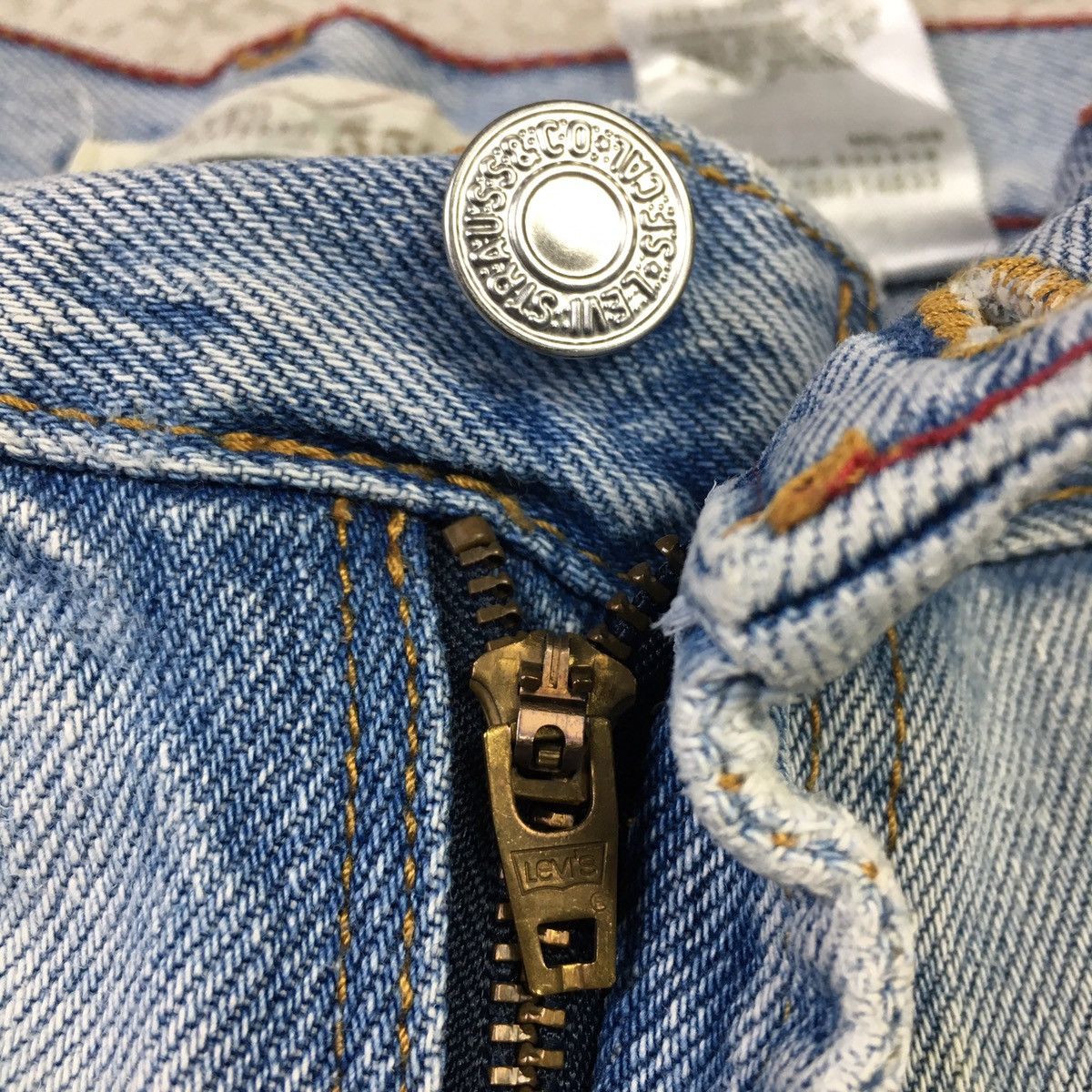 Levi's × Vintage Levis 550 Relaxed Tapered Vintage Y2K Jeans Size US 34 / EU 50 - 7 Thumbnail