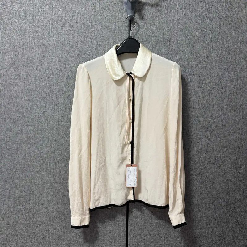 Miu Miu Miu Miu Pink Silk Women's Shirt 0089 Size M / US 6-8 / IT 42-44 - 1 Thumbnail