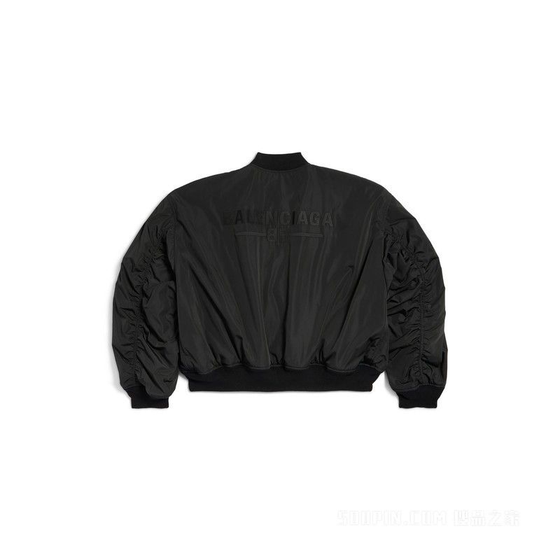 Balenciaga o1mt1gz0226 Varsity Jacket In Black Size US S / EU 44-46 / 1 - 2 Thumbnail