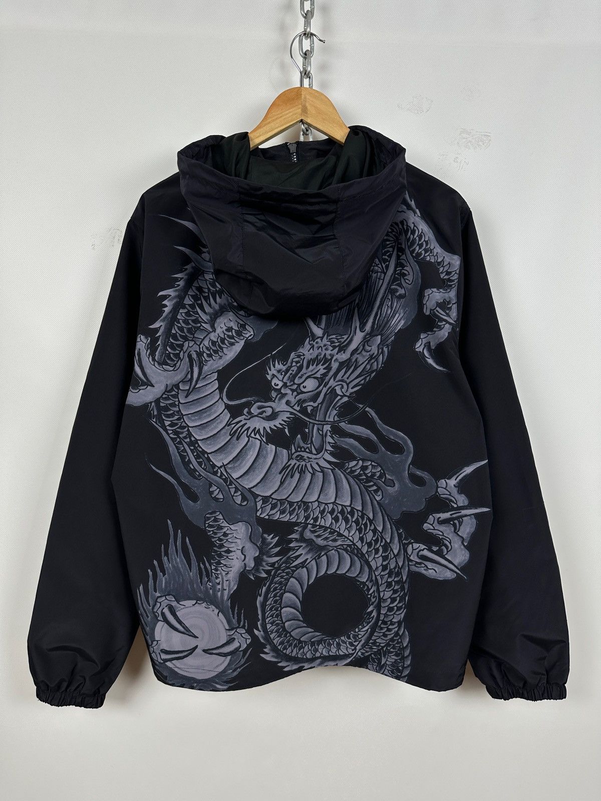 Ed Hardy Trapstar x Ed Hardy Dragon Graphic Print Windbreaker Jacket Size US M / EU 48-50 / 2 - 1 Thumbnail