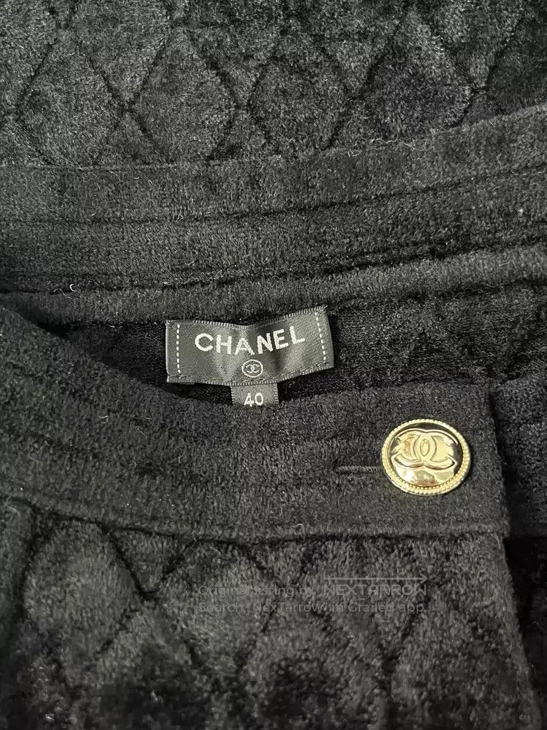 Chanel Chanel Equestrian series black diamond checkered skirt Size 26" / US 2 / IT 38 - 3 Thumbnail