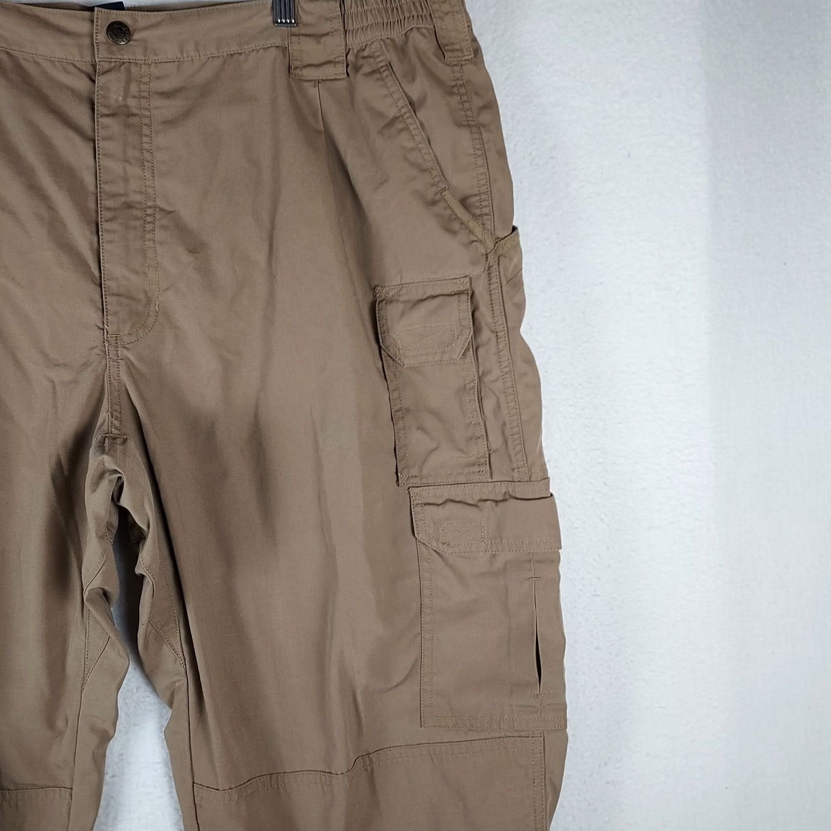 Vintage 5.11 Tactical Pants 44x34 Men’s Khaki Tan Cargo Military Workwear Canvas Cotton Pocket Straight Flat Front Regular Fit Size US 44 / EU 60 - 4 Thumbnail