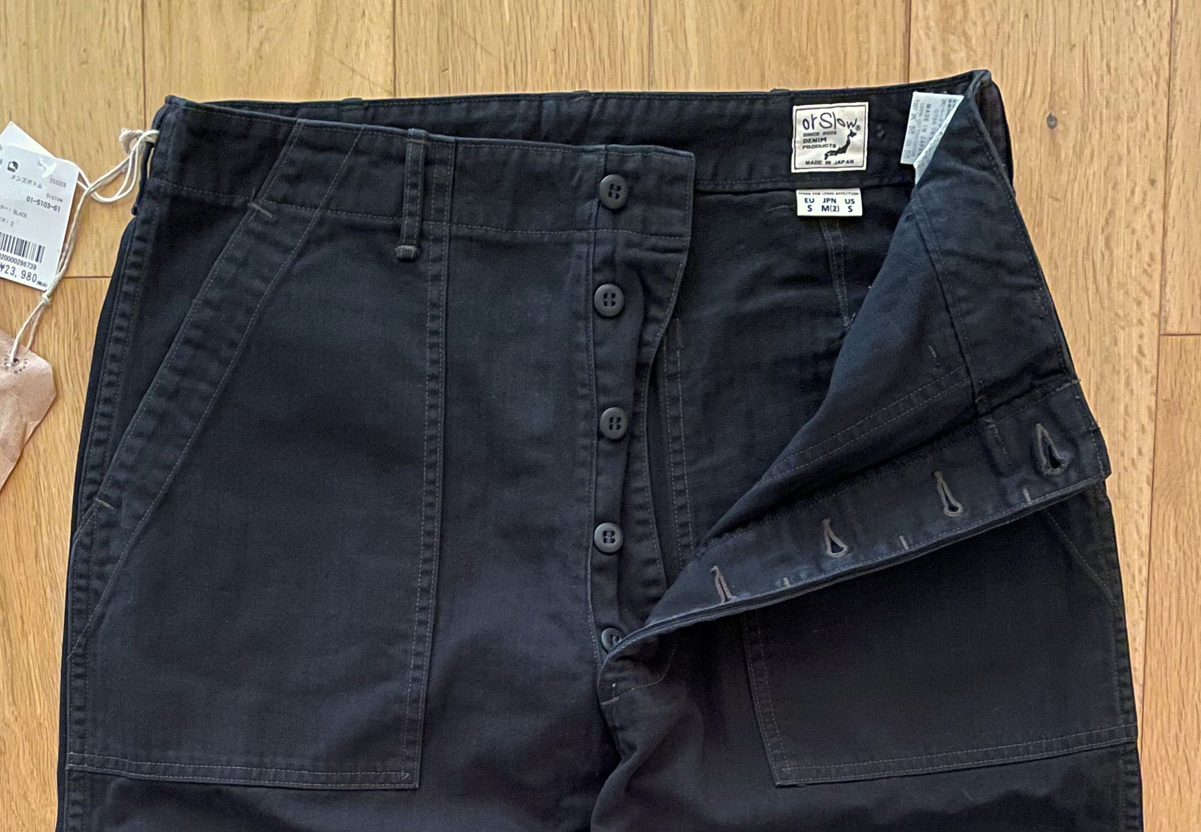 Orslow orSlow US Army Summer Fatigue Pants Black Size 2 Size US 32 / EU 48 - 4 Thumbnail