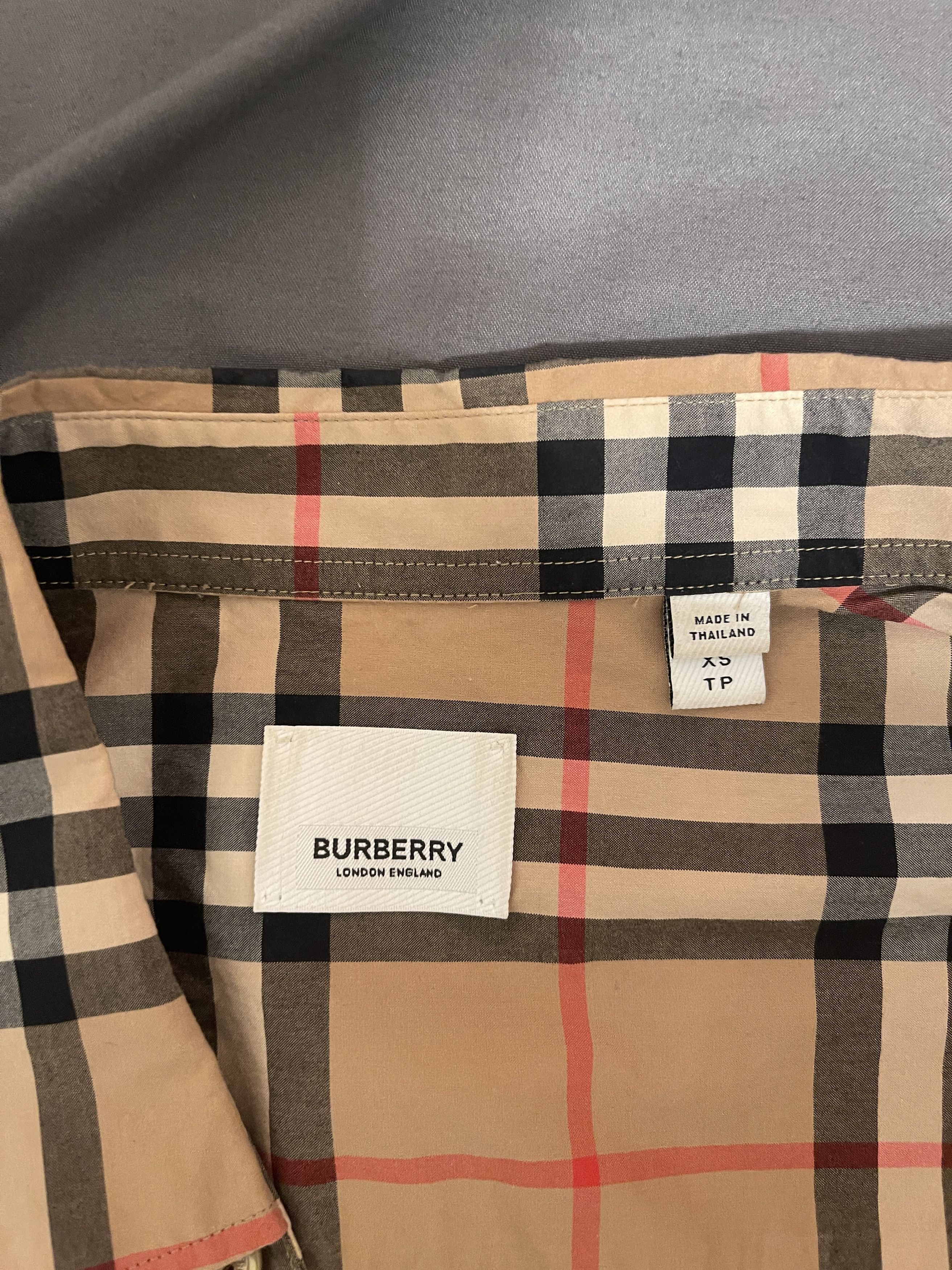 Burberry Burberry Check Cotton Poplin Shirt men XS MSRP $600 Size US XS / EU 42 / 0 - 5 Thumbnail