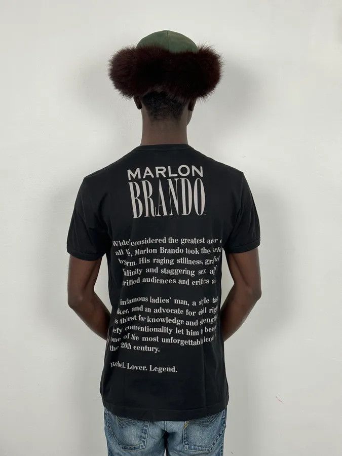 Dolce & Gabbana 2000s Dolce & Gabbana Marlon Brando Black T-Shirt Size US S / EU 44-46 / 1 - 3 Thumbnail