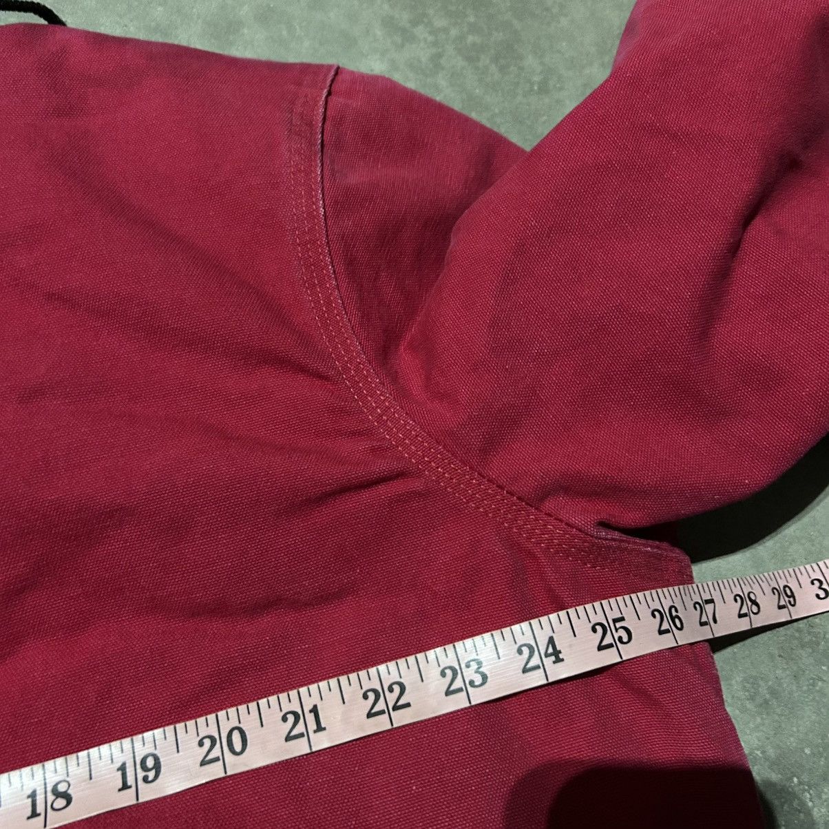 Carhartt Vintage 90s Carhartt Cherry Red Hooded Jacket XL Size US XL / EU 56 / 4 - 5 Thumbnail