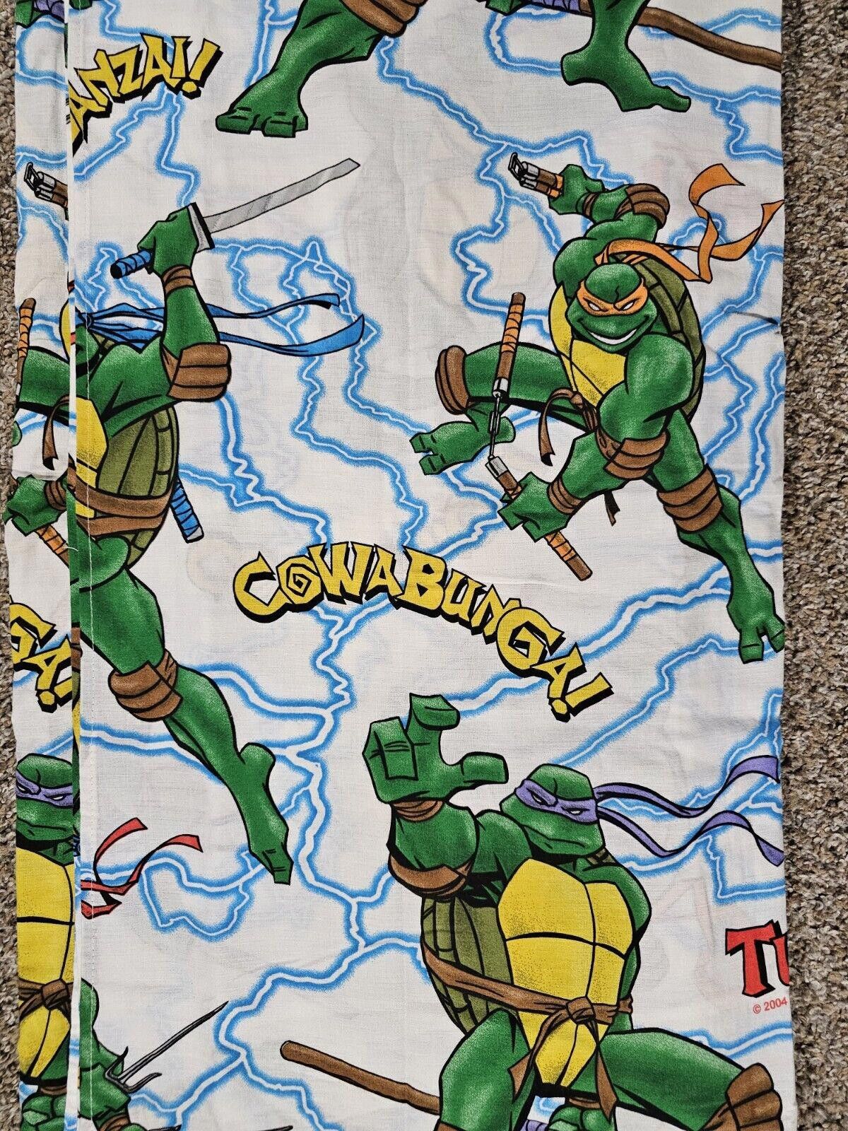 Designer Mirage Studios 2004 Ninja Turtles TMNT Flat Twin Bed Sheet Size ONE SIZE - 3 Thumbnail