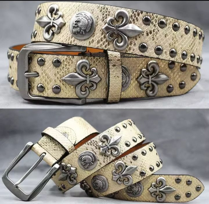 Japanese Brand Gold punk rivet belt Size ONE SIZE - 1 Preview