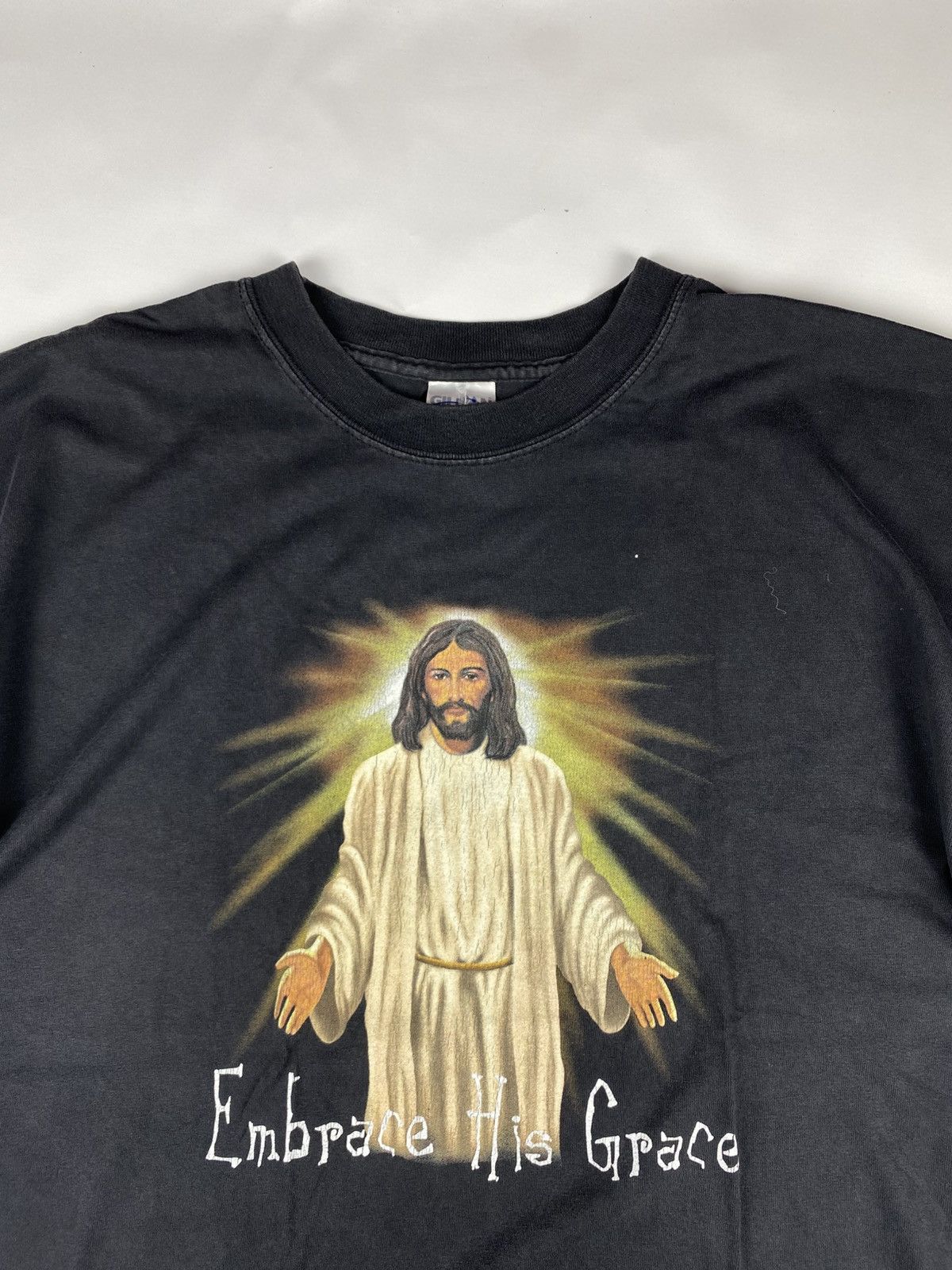 Vintage Vintage Art Jesus Tee 20’s shirt Size US XL / EU 56 / 4 - 1 Thumbnail