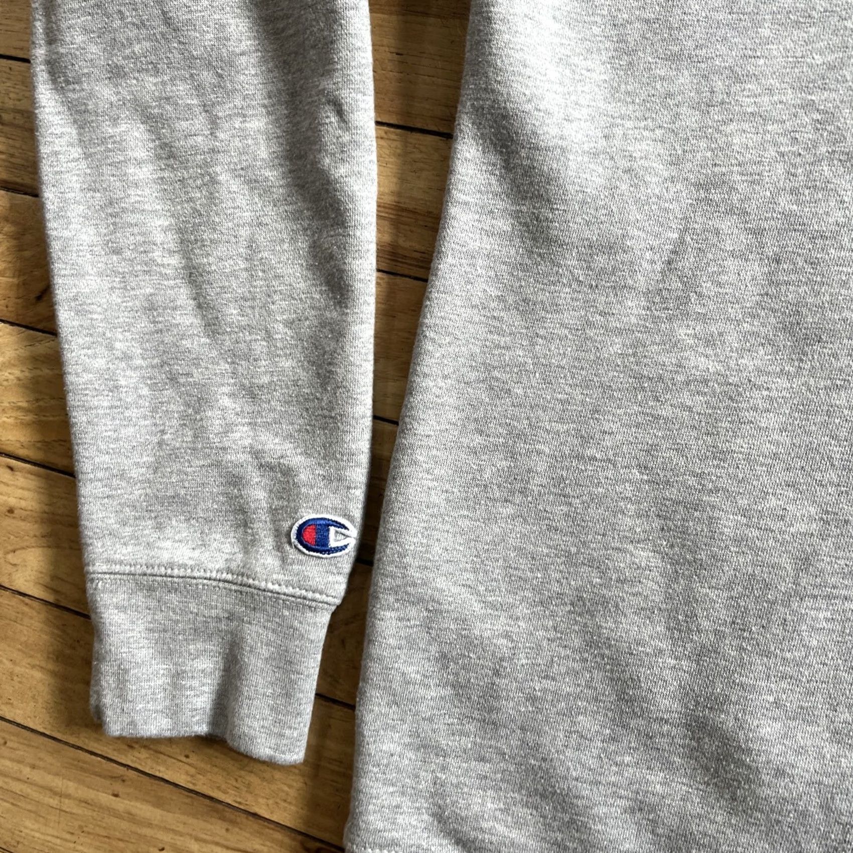 Champion CHAMPION Hoodie Men L Gray Embroidered Logo Hooded Pullover Active Sports Streetwear Size US L / EU 52-54 / 3 - 6 Thumbnail