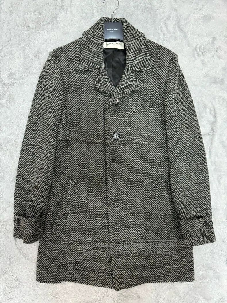 Saint Laurent Paris Saint Laurent Paris Double Layer Knit Wool Coat Size US S / EU 44-46 / 1 - 1 Thumbnail