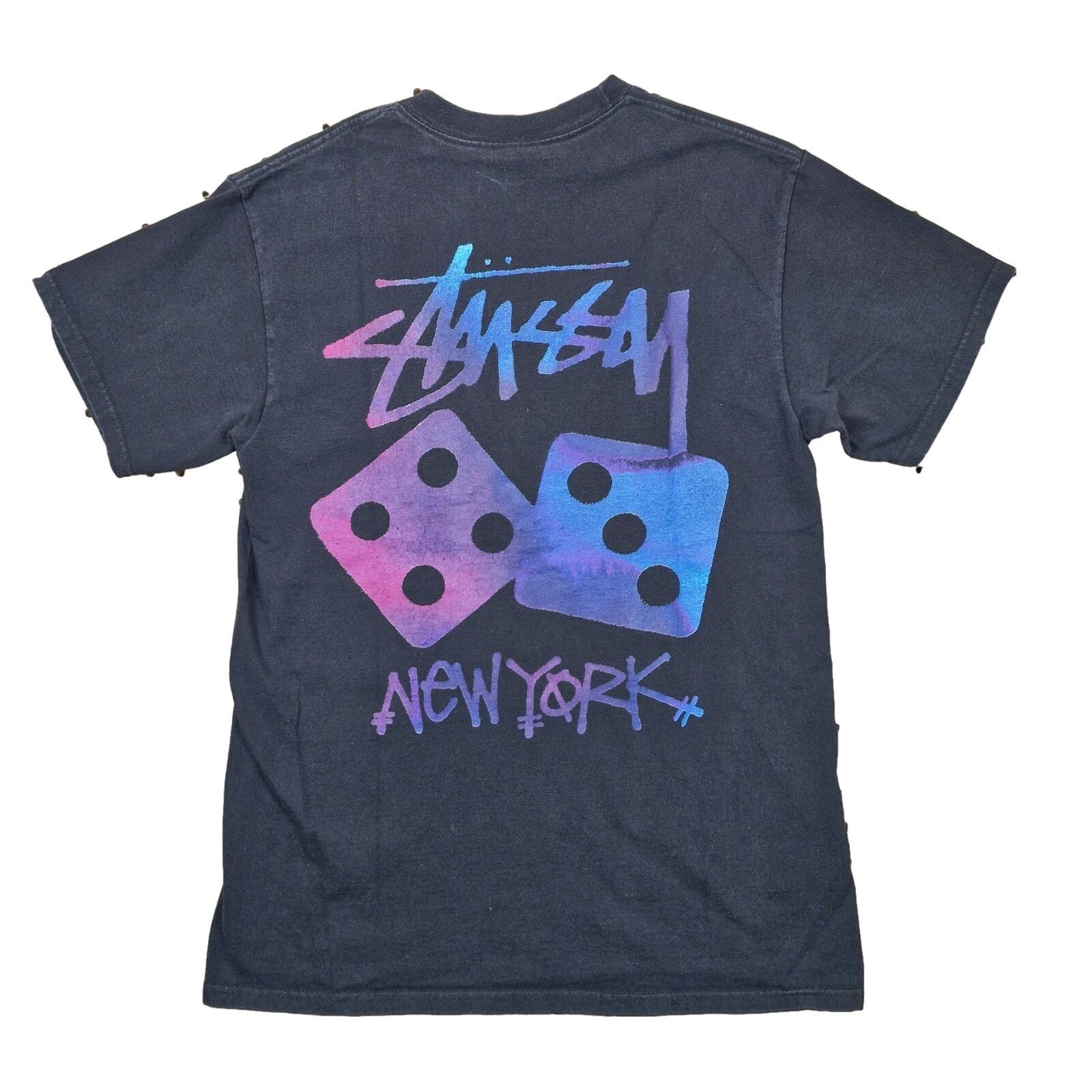Stussy Vintage Y2K Stussy Dice New York T-Shirt Size Medium Size US M / EU 48-50 / 2 - 5 Thumbnail