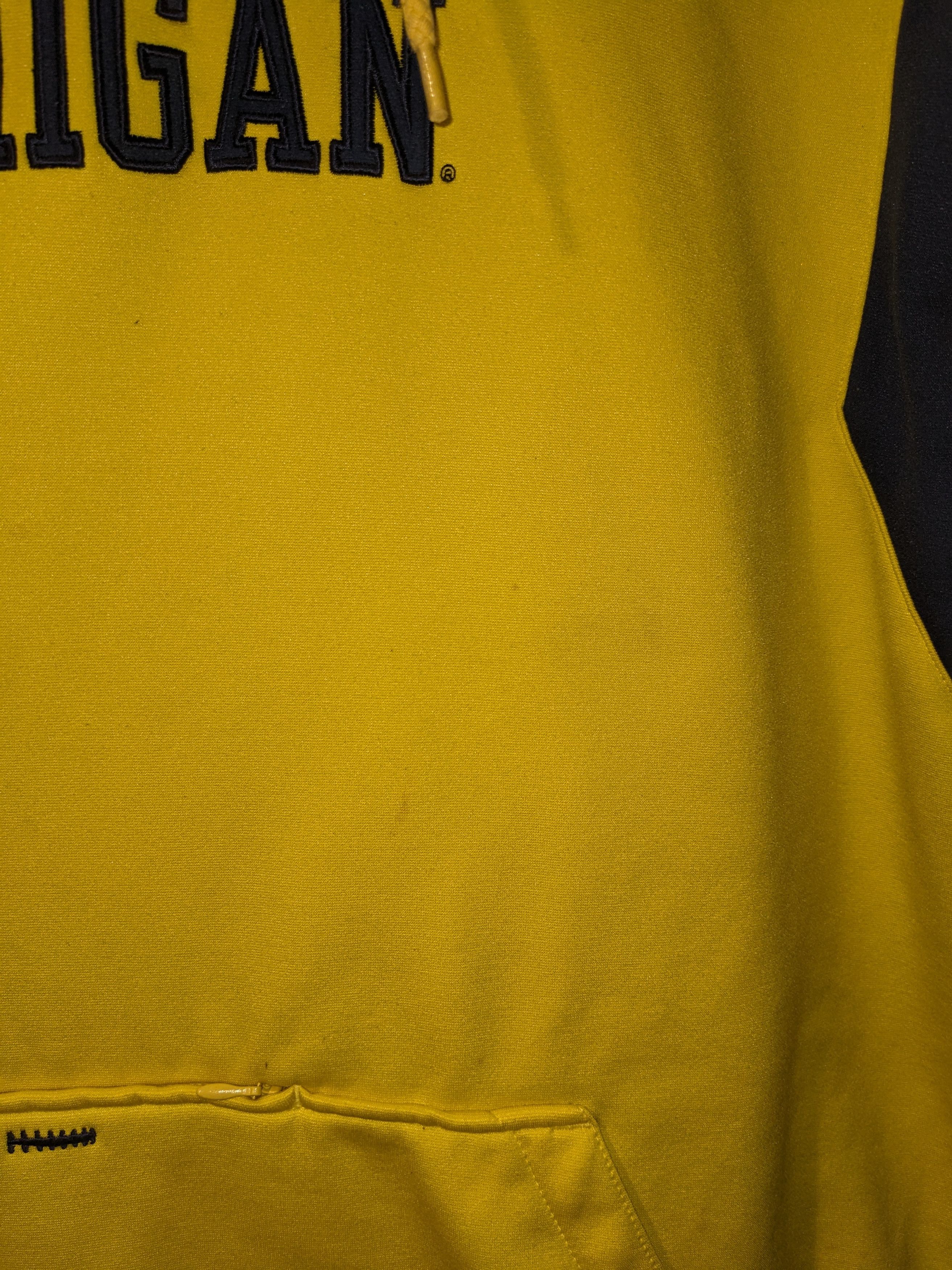 Nike × Vintage Vintage Y2K Michigan University Nike Center Swoosh Hoodie Size US L / EU 52-54 / 3 - 8 Thumbnail