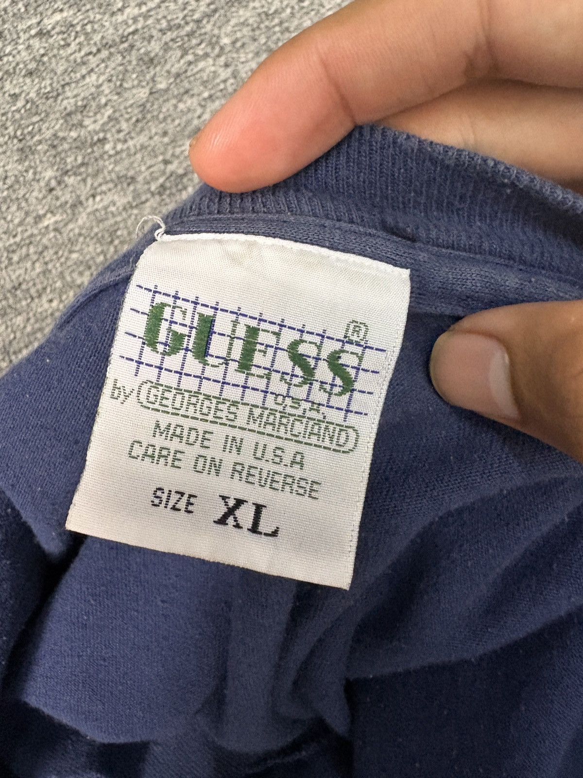 Guess TRASHED Vintage Guess Embroidered Logo T-shirt Single Stitch Size US XL / EU 56 / 4 - 7 Thumbnail