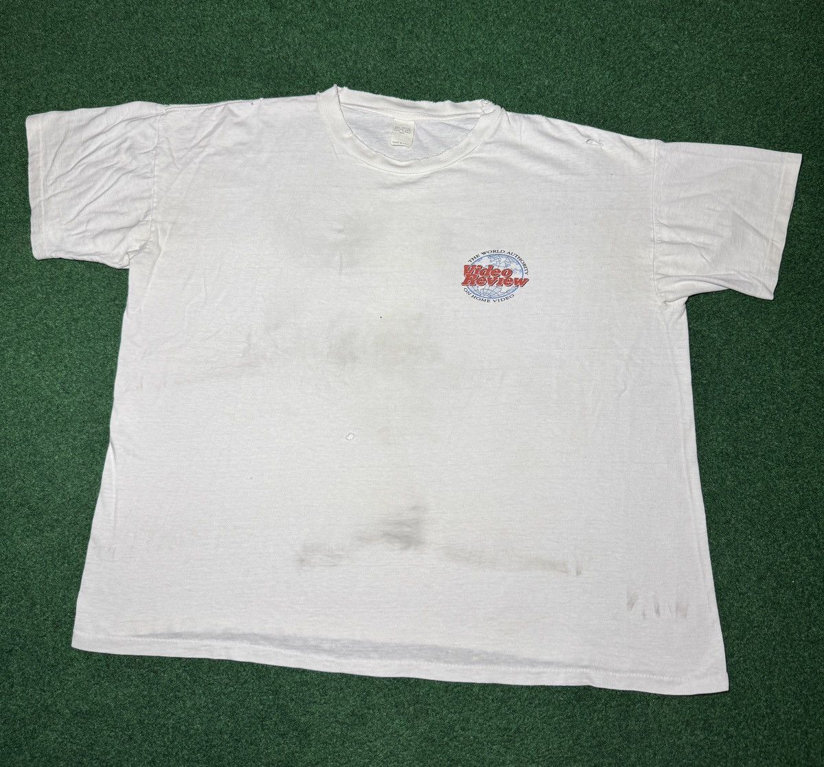 Vintage Vtg 90s World Authority VHS Movie Review Boxy T Shirt Size US L / EU 52-54 / 3 - 1 Thumbnail