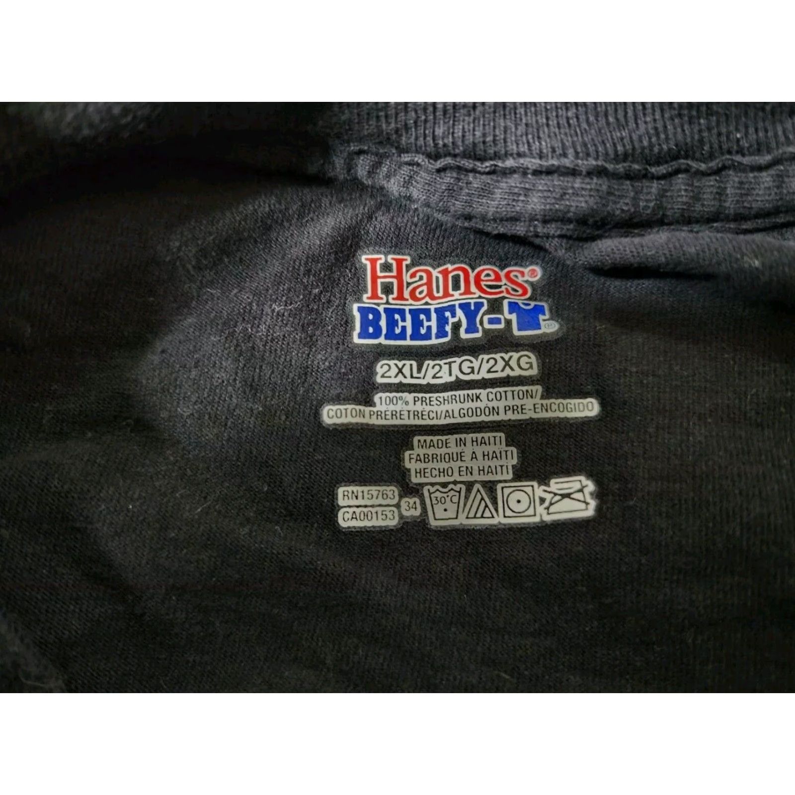Hanes Mens 2XL Garth Brooks World Tour 2014 T Shirt Double Sided Distressed Band Tee Shirt Men Black Cotton Hanes Crew Neck Short Sleeve Vintage No Size US XXL / EU 58 / 5 - 5 Thumbnail