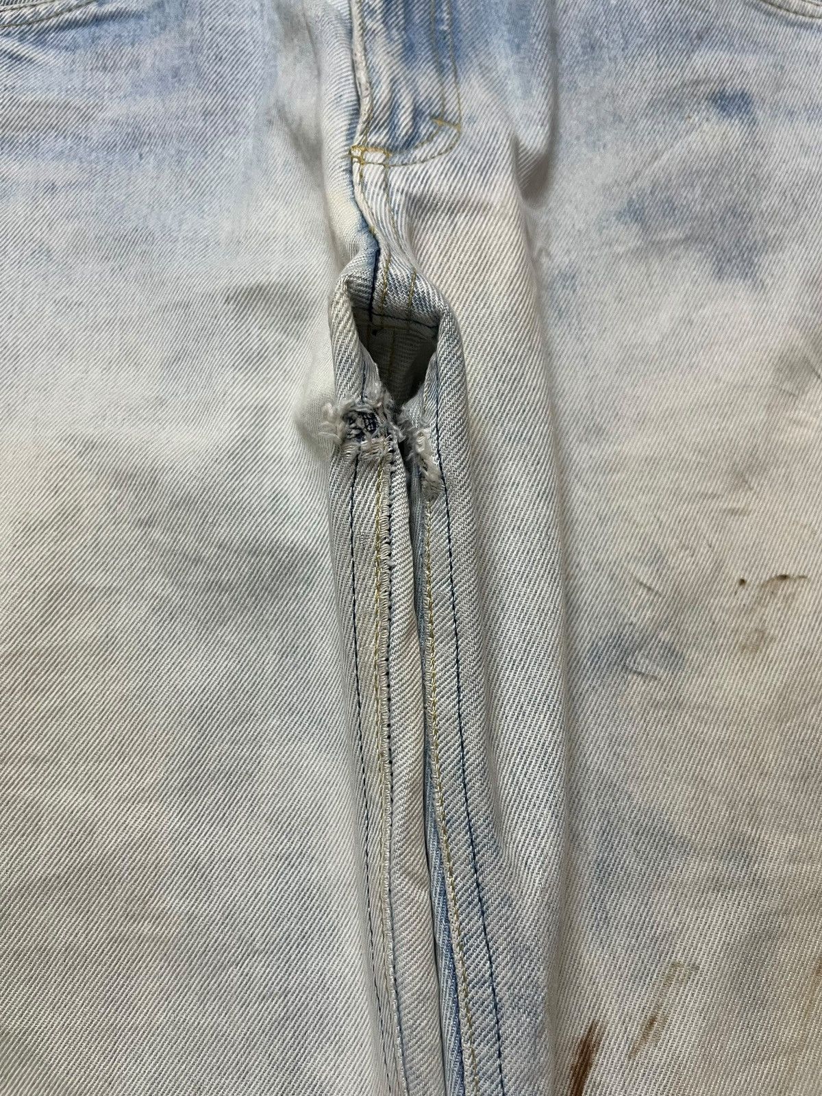 Lee Vintage Lee Wide Leg Faded Acid Wash Denim Size US 28 / EU 44 - 5 Thumbnail