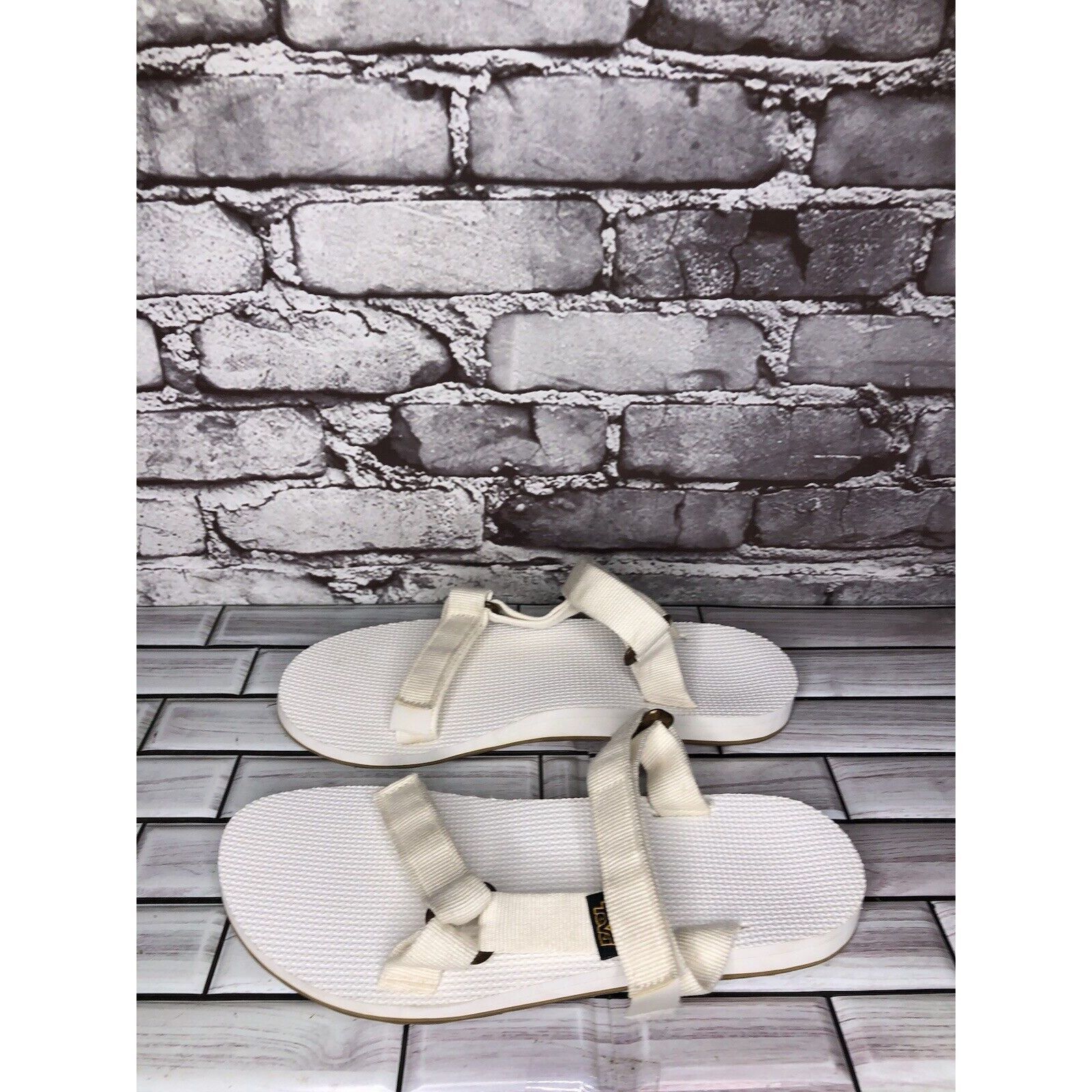 Teva Teva Universal White Textile Foam Slide Sandals Women Sz 10 Size US 10 / IT 40 - 1 Thumbnail