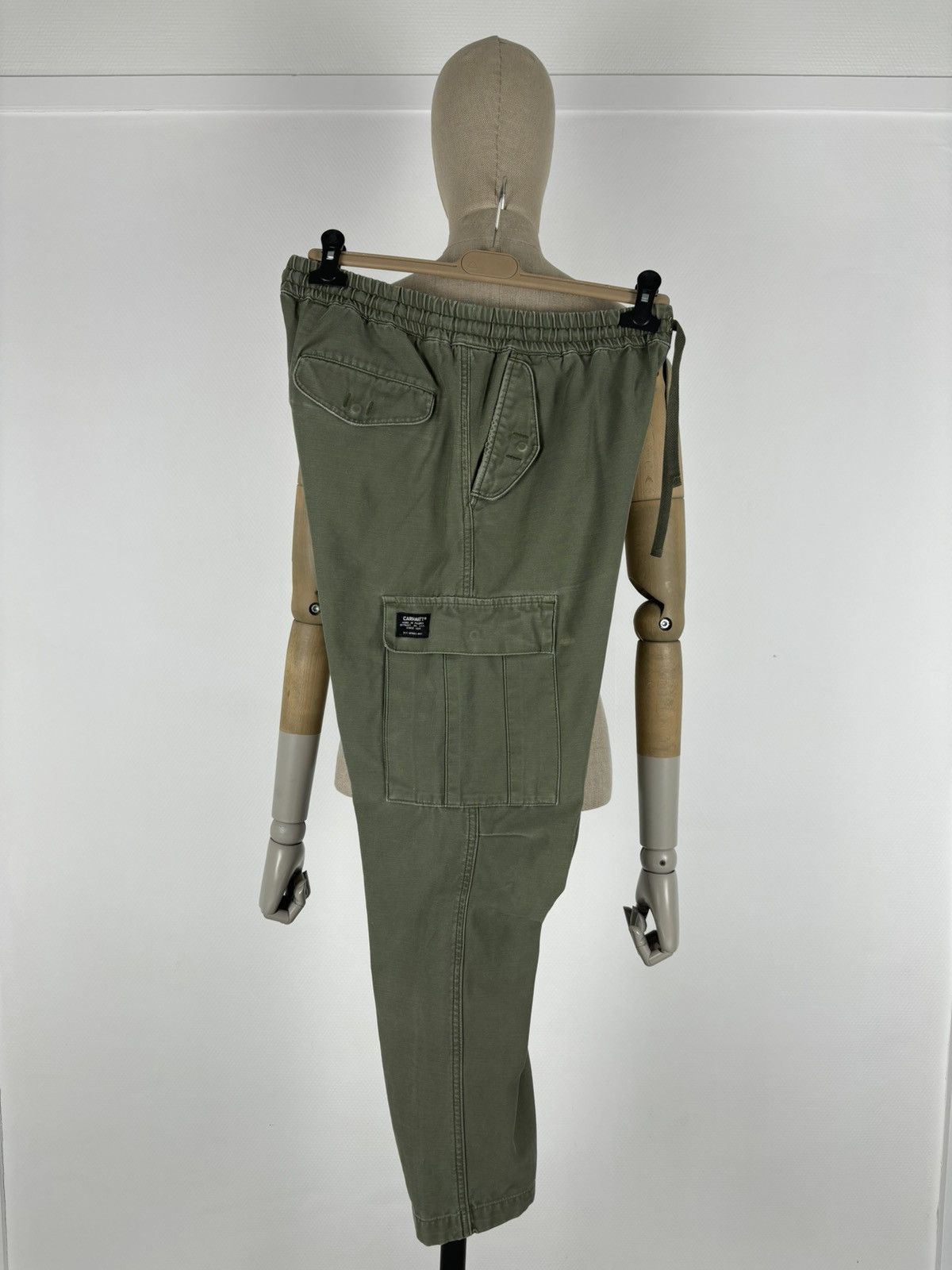 Carhartt × Carhartt Wip × Vintage VTG CARHARTT WIP CAMPER Khaki Cargo Pocket Military Work Trousers Utility Pants Size US 32 / EU 48 - 6 Thumbnail