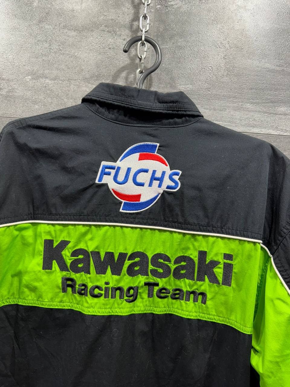 Vintage Kawasaki Racing Team Button Up Shirt Moto Size US L / EU 52-54 / 3 - 19 Thumbnail