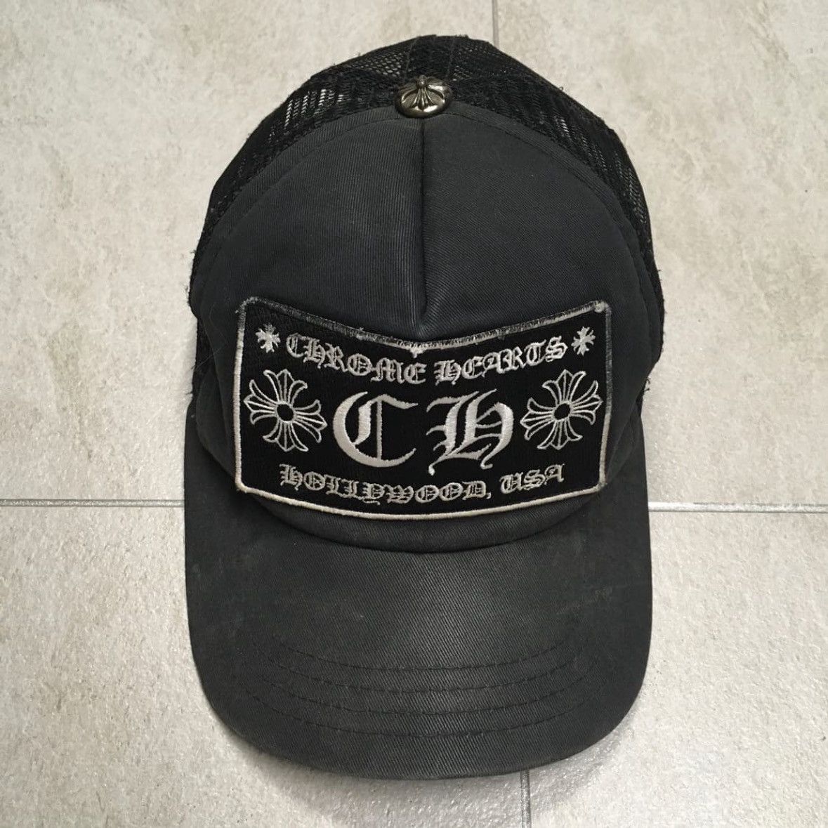 Chrome Hearts OG CH Hollywood Trucker Hat Size ONE SIZE - 1 Thumbnail