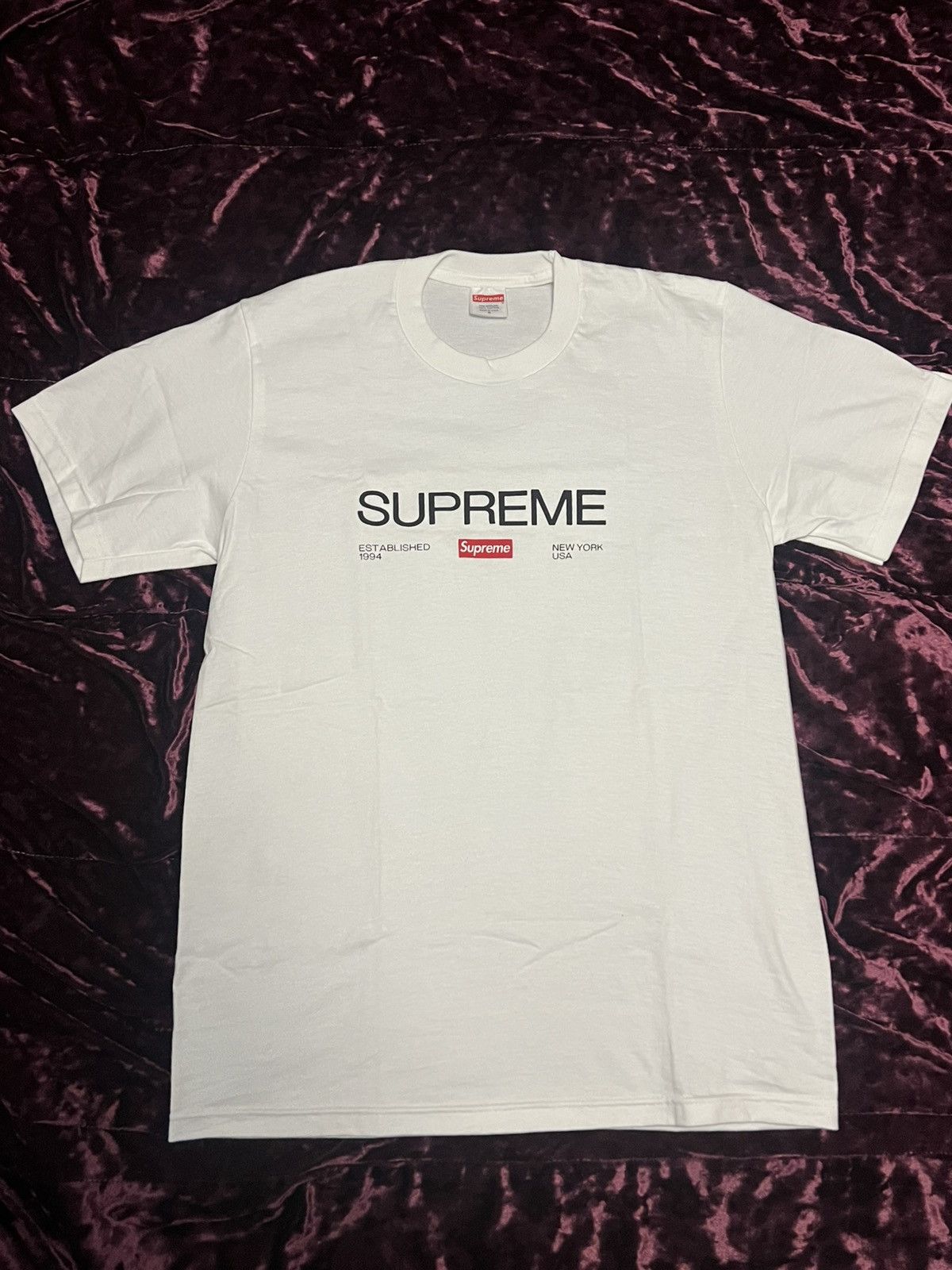 Supreme Supreme Est. 1994 Tee White Size US S / EU 44-46 / 1 - 1 Thumbnail