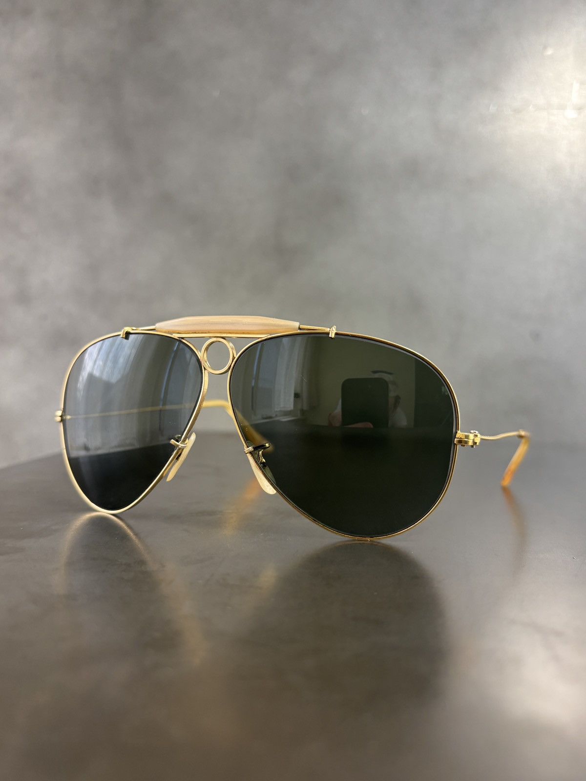Other × Vintage True Vintage Aviator Sunglasses WW2 Shooter B&L RayBan Pilot Size ONE SIZE - 1 Thumbnail