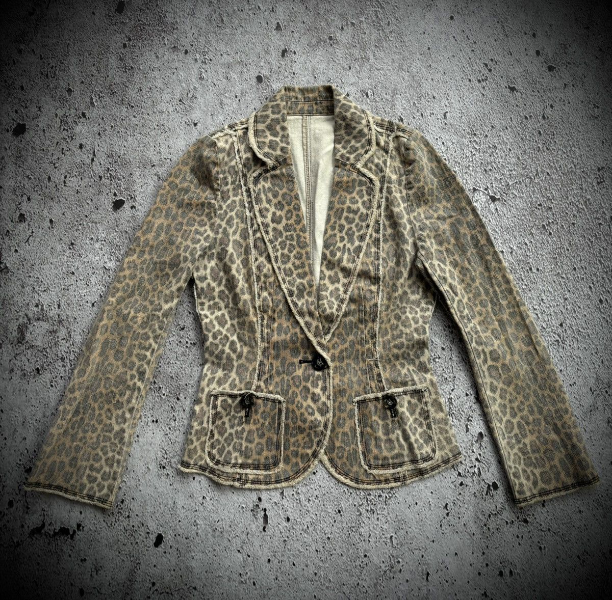 Tornado Mart Vintage Leopard Women's Blazer Size S / US 4 / IT 40 - 1 Thumbnail