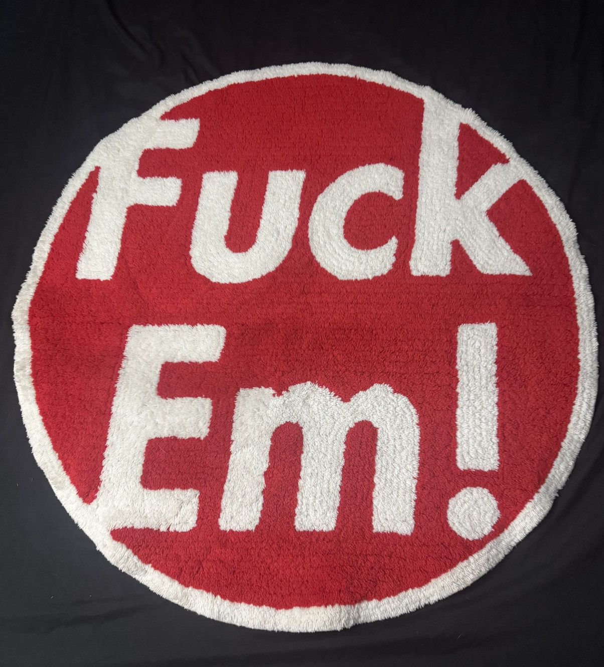 supreme gallery1950 ラグマット fuckem クリーニング済 Buy Supreme x Gallery 1950 Fuck Em! Rug In Black - 0052