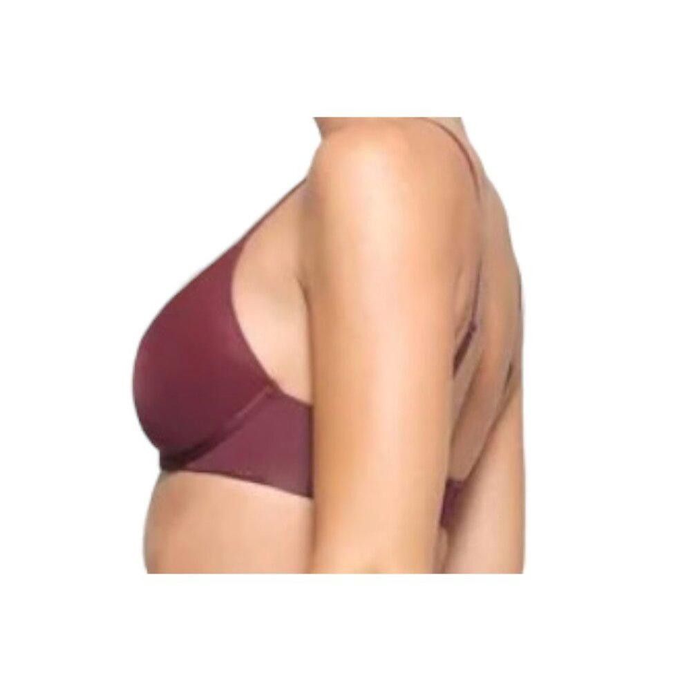 Designer SKB1696 Skims NWT Weightless Scoop Bra Wine 38C Size ONE SIZE - 4 Thumbnail
