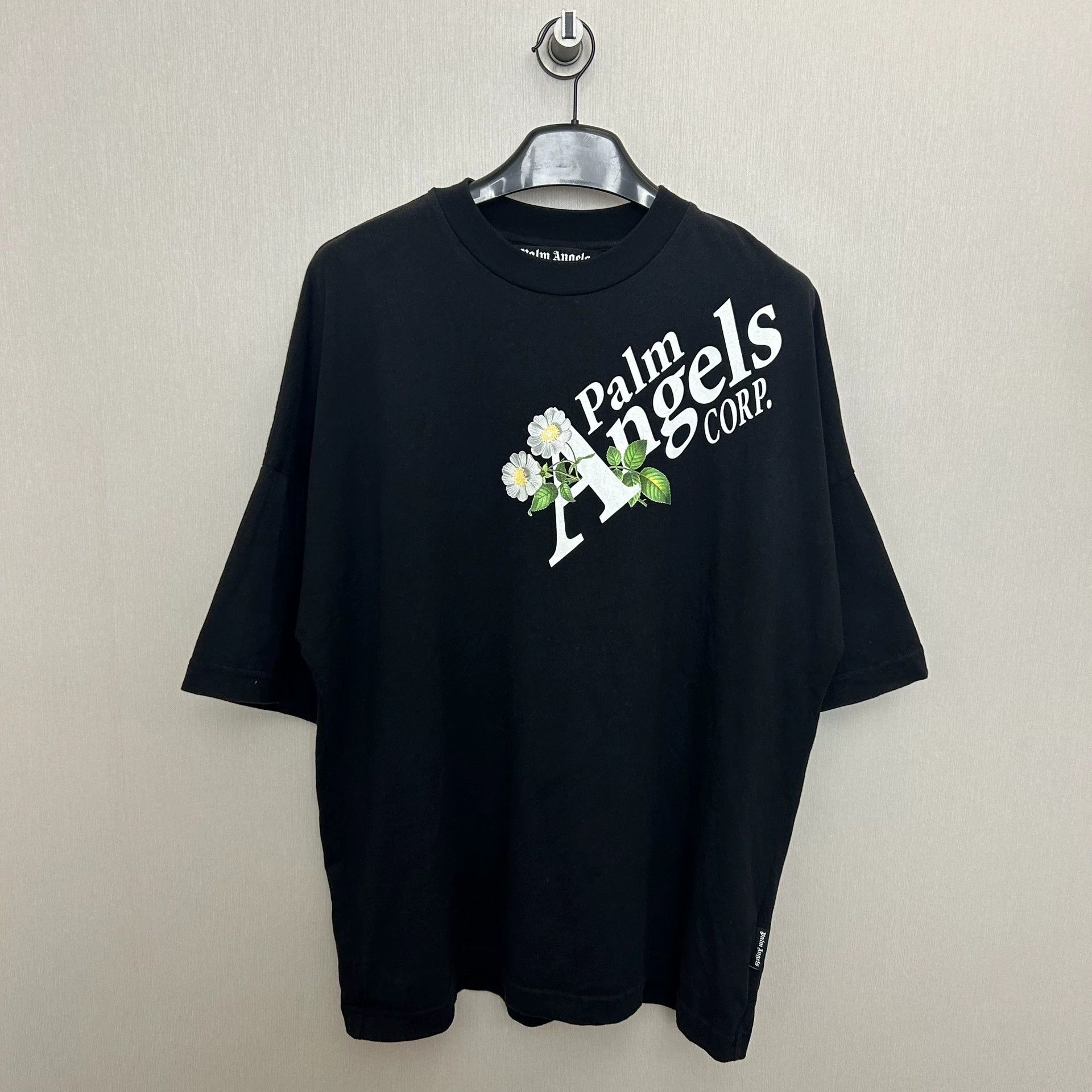Palm Angels palm angels floral logo short sleeve t-shirt Size US M / EU 48-50 / 2 - 1 Thumbnail