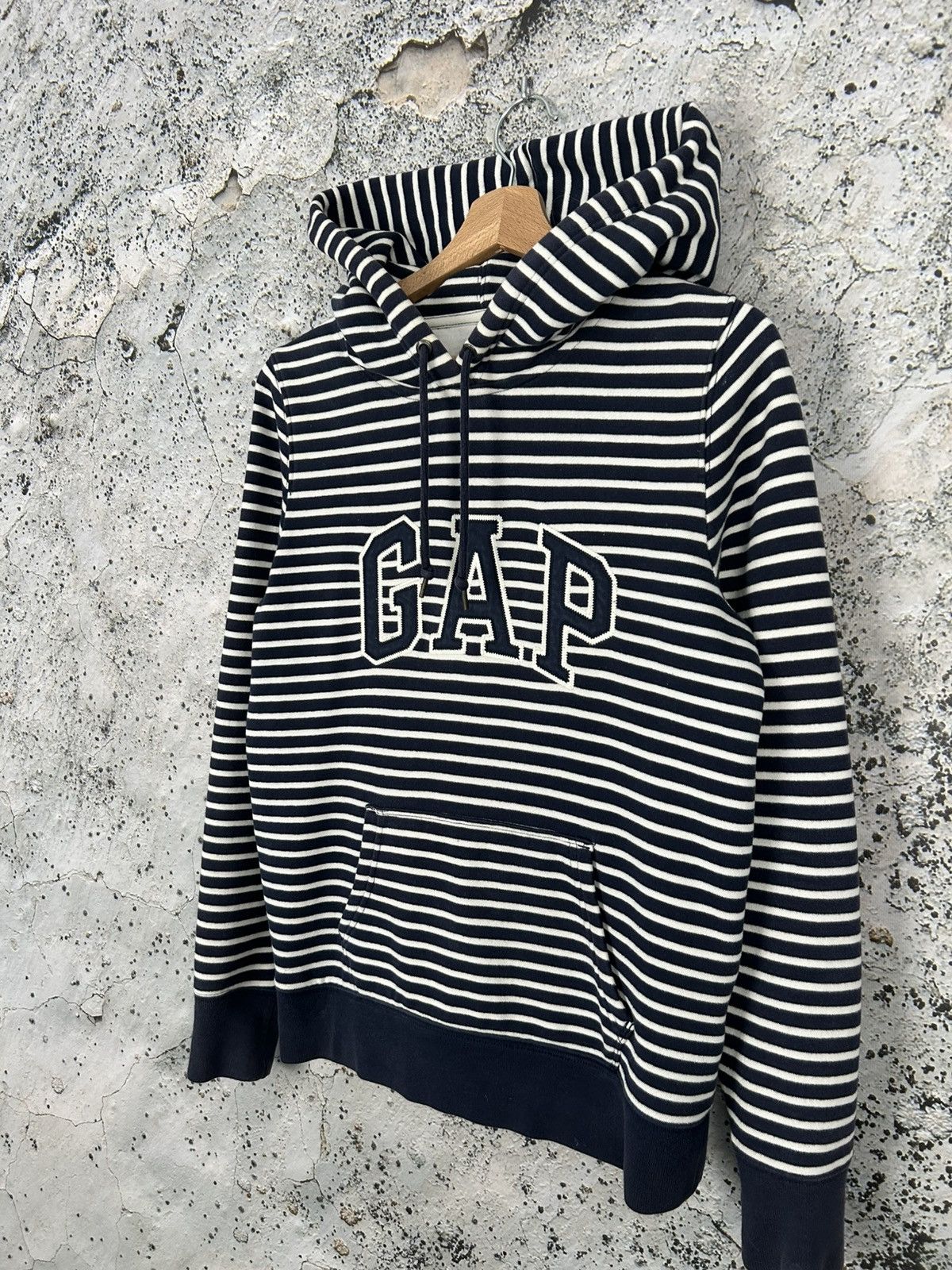 Gap GAP Stripe Hoodie Streetwear Rap Skate Boxy Baggy Hype Size US S / EU 44-46 / 1 - 2 Thumbnail