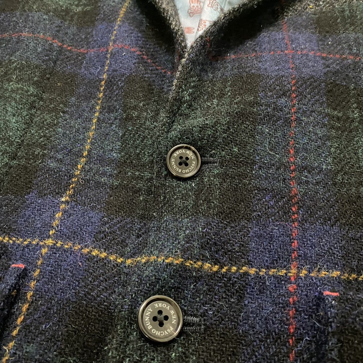 Harris Tweed × Japanese Brand × Psycho Bunny ☀️Harris Tweed x Psycho Bunny wool tartan multicolor jacket Size US S / EU 44-46 / 1 - 6 Thumbnail