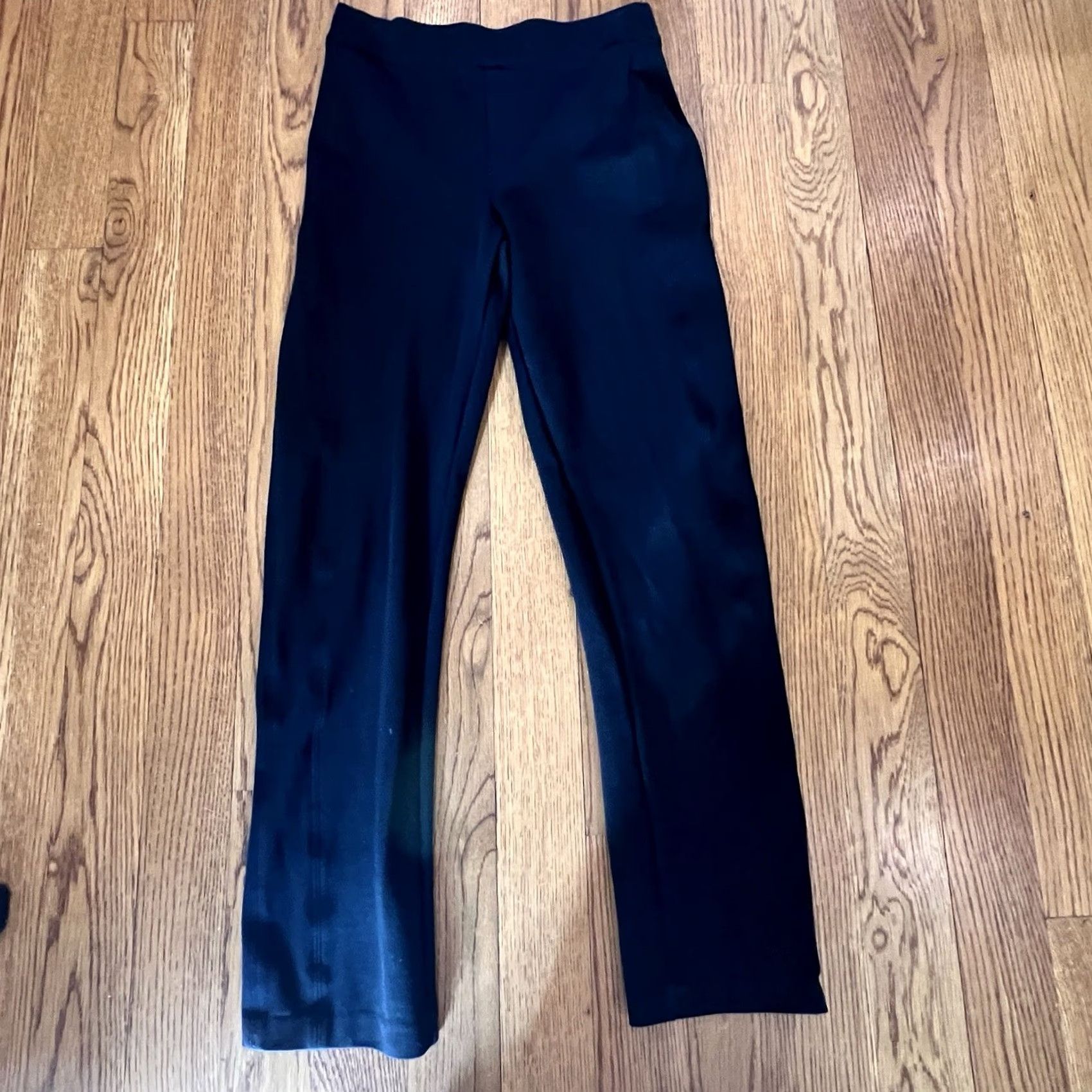 Spanx SPANX The Perfect Pant Black Ponte Knit High Waisted Straight Leg Size M Tall Pants Women's Slim Shaping Pockets Workwear Professional Size 32" / US 10 / IT 46 - 4 Thumbnail