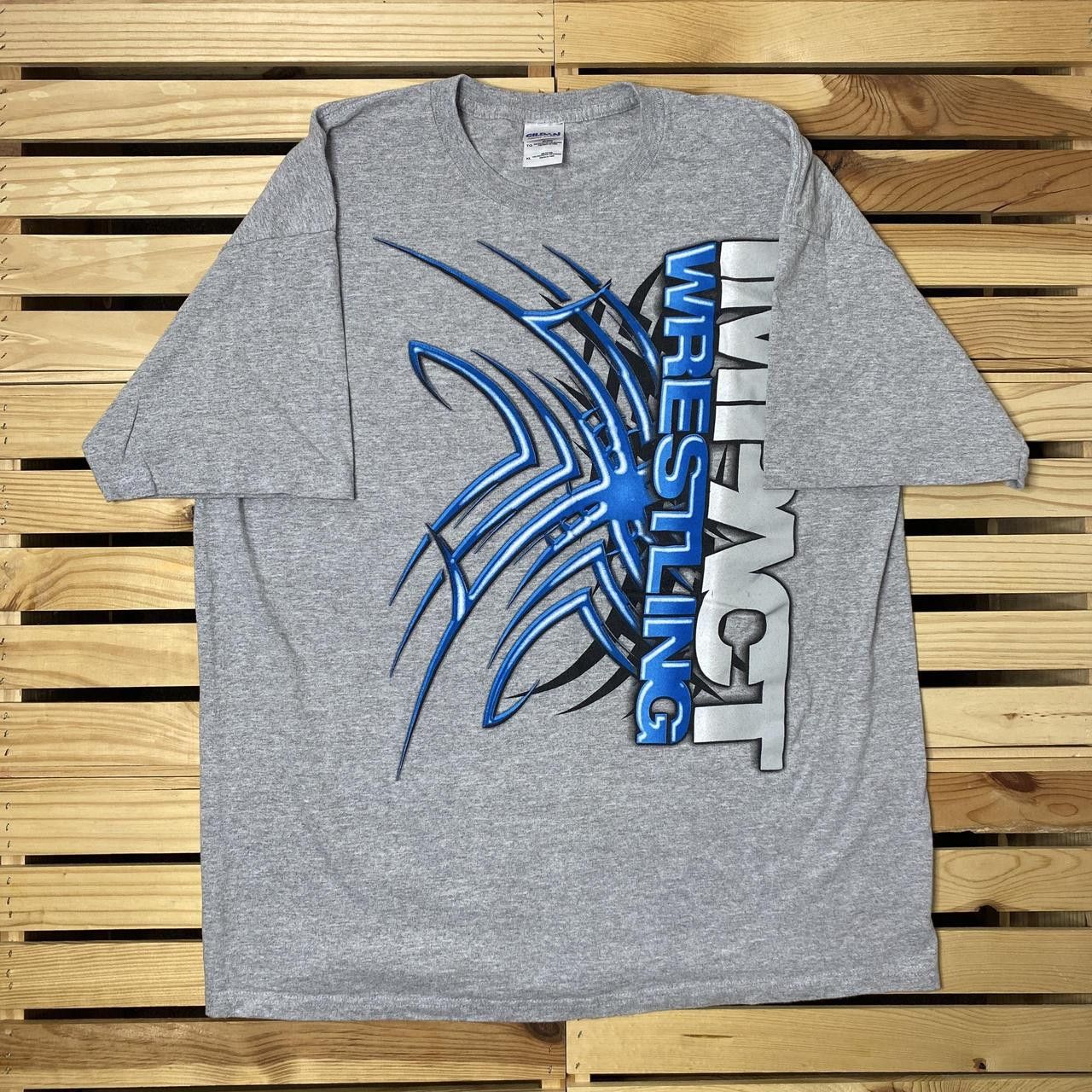 Gildan Impact Wrestling Gray Y2K Tribal Wrestling Tee Size XL Size US XL / EU 56 / 4 - 1 Thumbnail