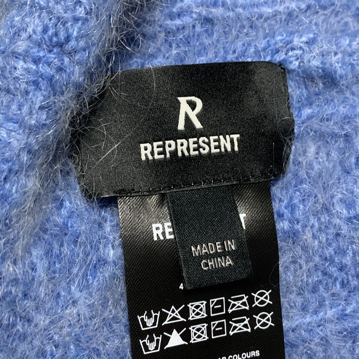 Represent Clo. Represent Beanie Electric Blue Cable Knit Hat Size ONE SIZE - 5 Thumbnail