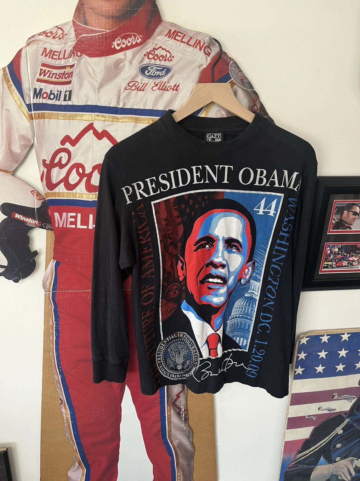 Vintage Obama Long sleeve shirt Size US M / EU 48-50 / 2 - 1 Preview
