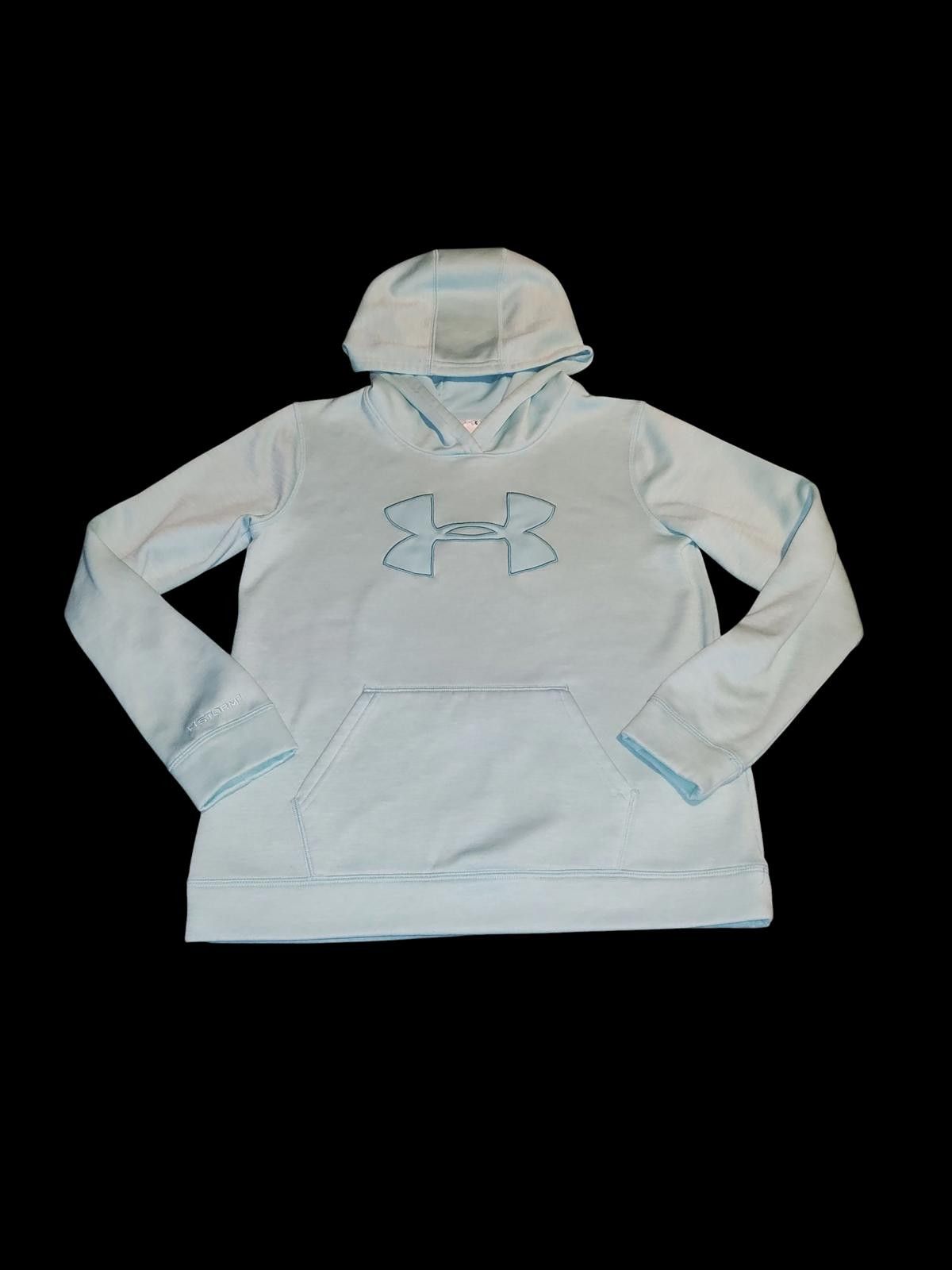 Under Armour Under Armour Girls Light Blue Storm1 Hoodie Size L / US 10 / IT 46 - 1 Thumbnail