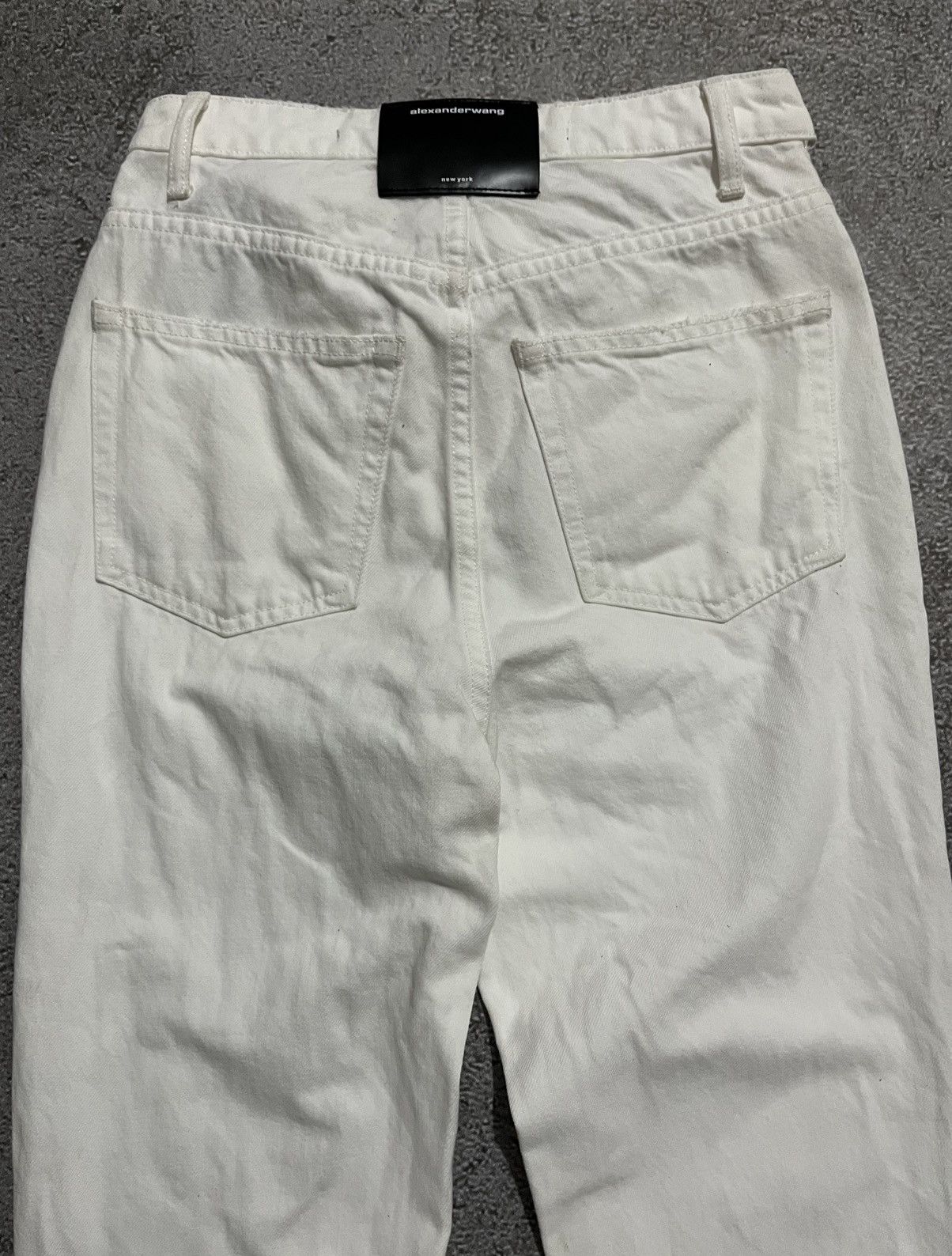 Alexander Wang Vintage Alexander Wang White Bite Flip Fold Over Embroidered Size US 27 - 5 Thumbnail
