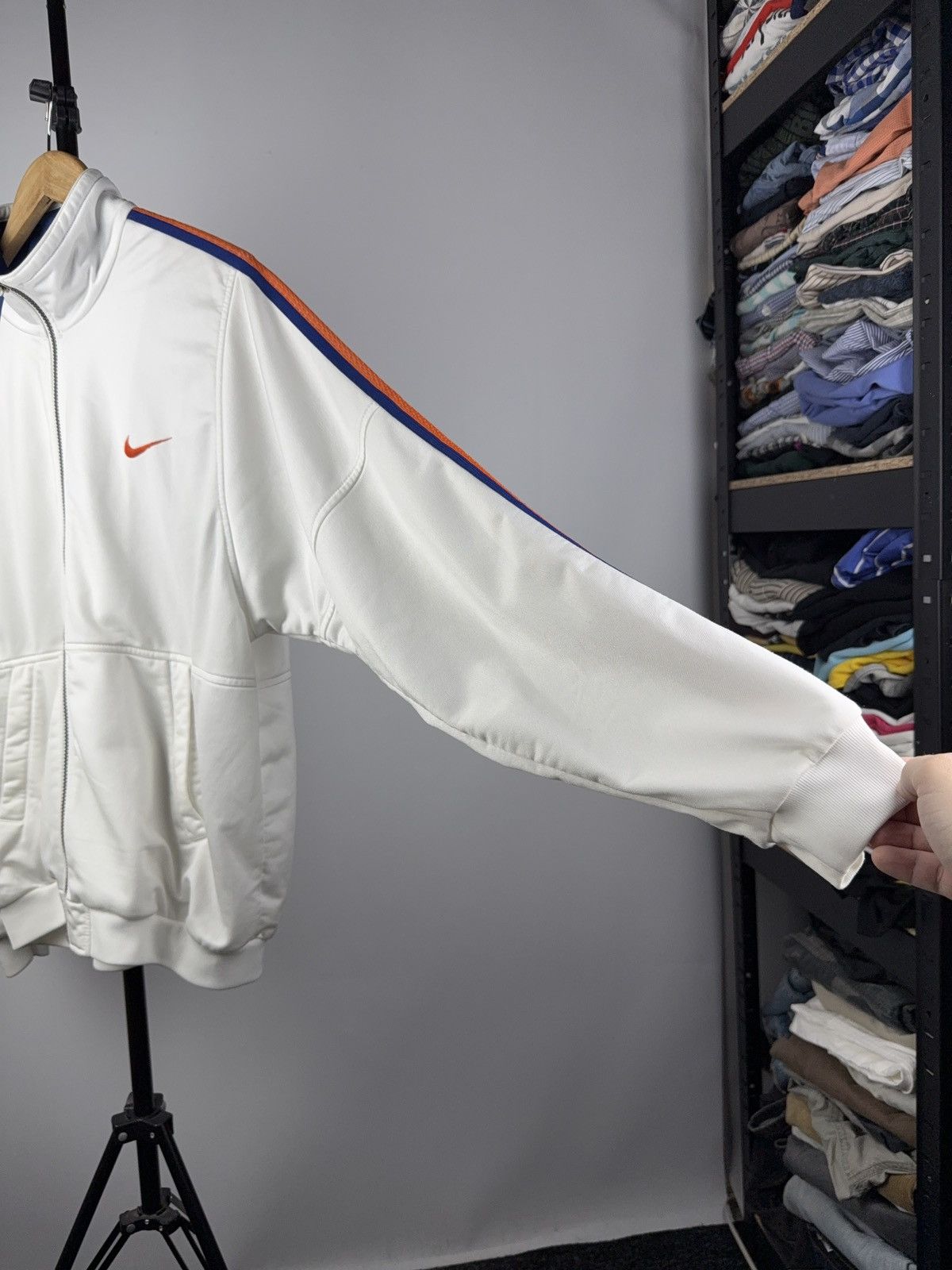 Nike × Vintage Vintage 90’s NIKE BIG LOGO TRACK JACKET Y2K Size US M / EU 48-50 / 2 - 7 Thumbnail