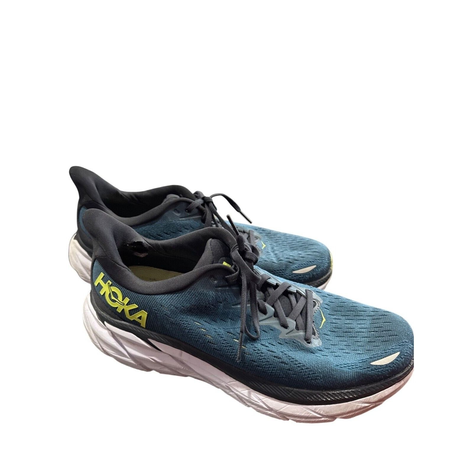 Hoka Hoka Clifton 8 Mens Blue Running Sneakers Shoes 10D SKU 8121 Size US 10 / EU 43 - 4 Thumbnail