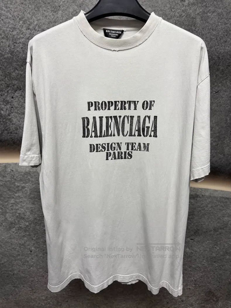 Balenciaga Balenciaga White Logo Short Sleeve Size US XS / EU 42 / 0 - 1 Thumbnail