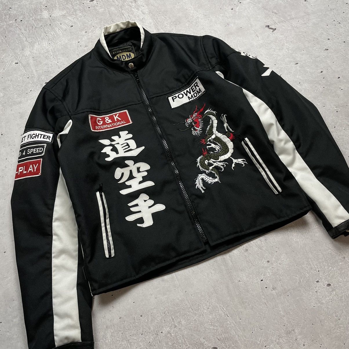 Japanese Brand × Vintage Vintage MDM Moto Jacket Racing Japanese Style Red Dragon Size US L / EU 52-54 / 3 - 3 Thumbnail
