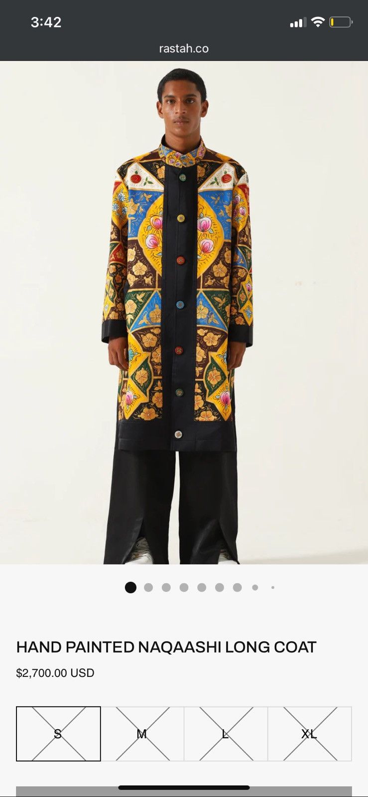 Other Exclusive Rastah “Naqaashi” Hand Painted Coat Size US L / EU 52-54 / 3 - 2 Thumbnail