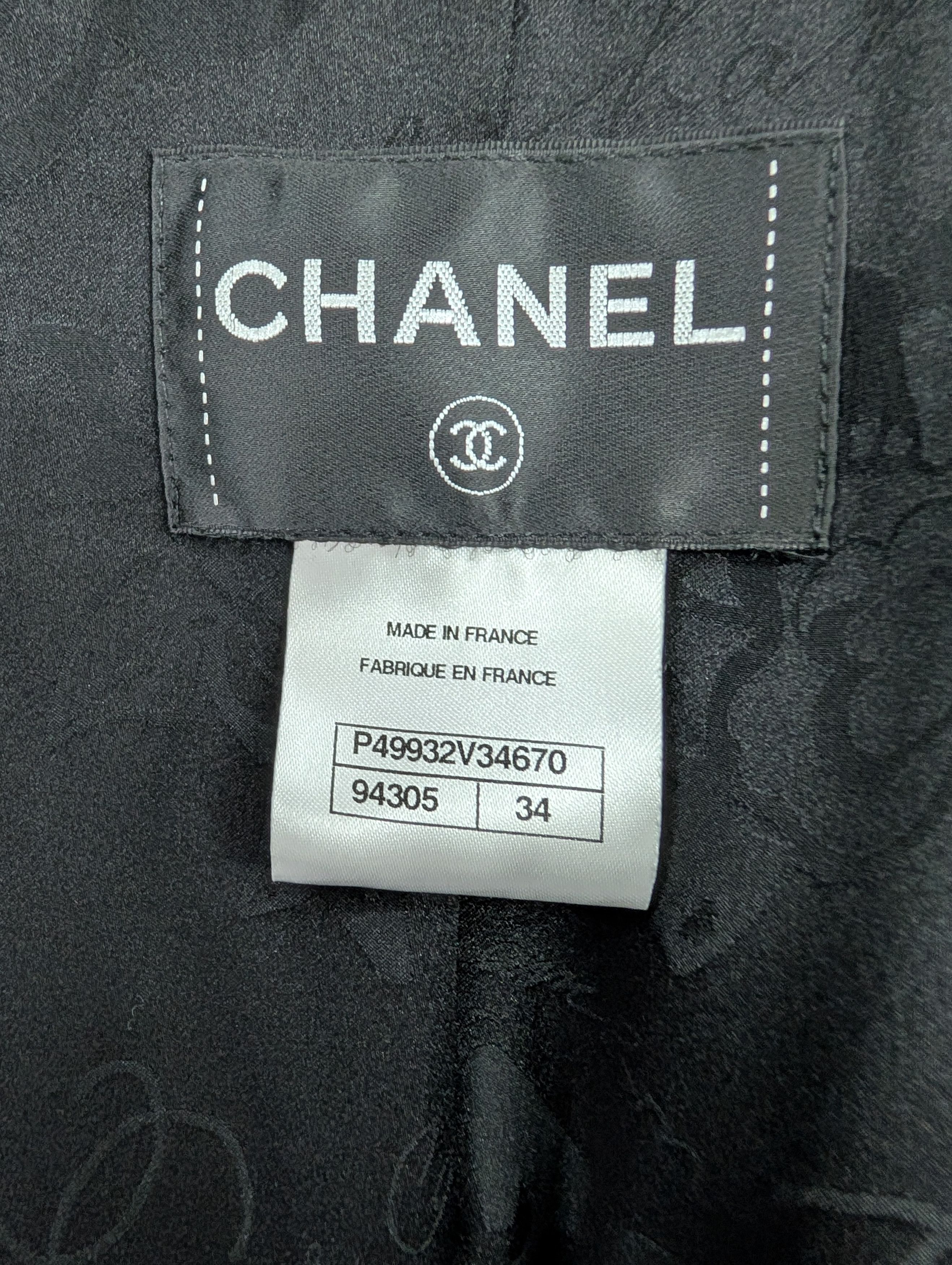Chanel Chanel Black Cashmere Coat With Half Long Sleeves Size XS / US 0-2 / IT 36-38 - 4 Thumbnail