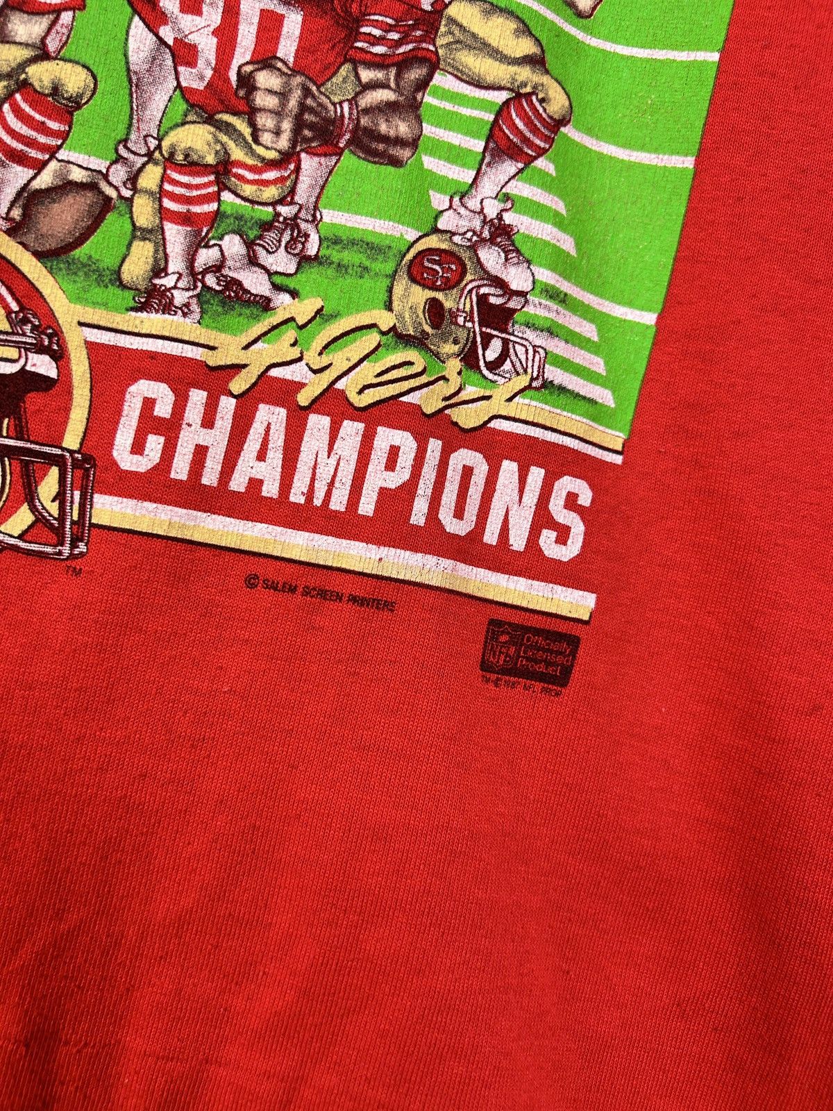 Salem Sportswear 80s Salem San Francisco 49ERS Super Bowl 1988 T-Shirt Size US L / EU 52-54 / 3 - 5 Thumbnail